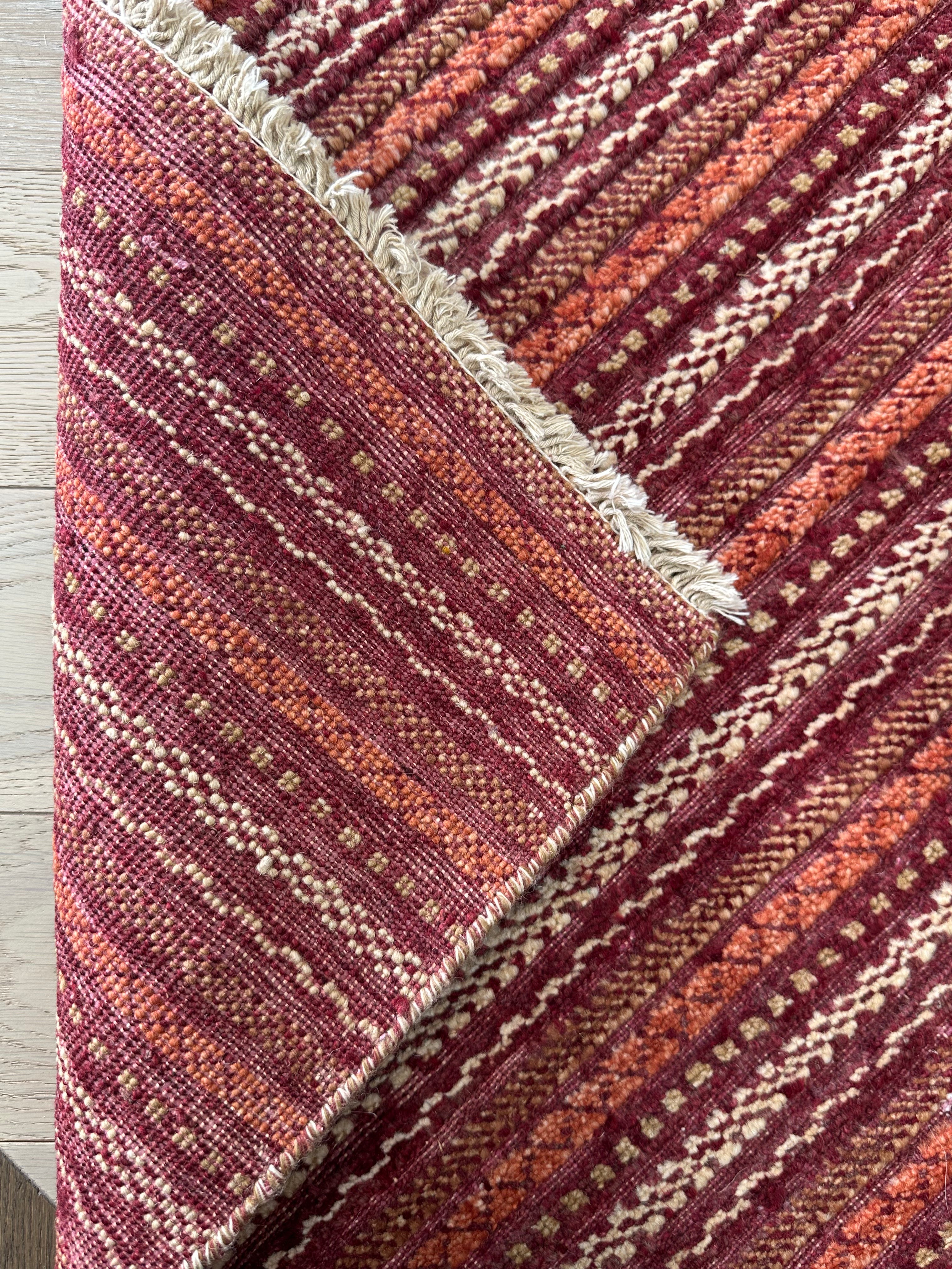 Beige HANDMADE AFGHAN MUSHWANI KILIM | CM |
