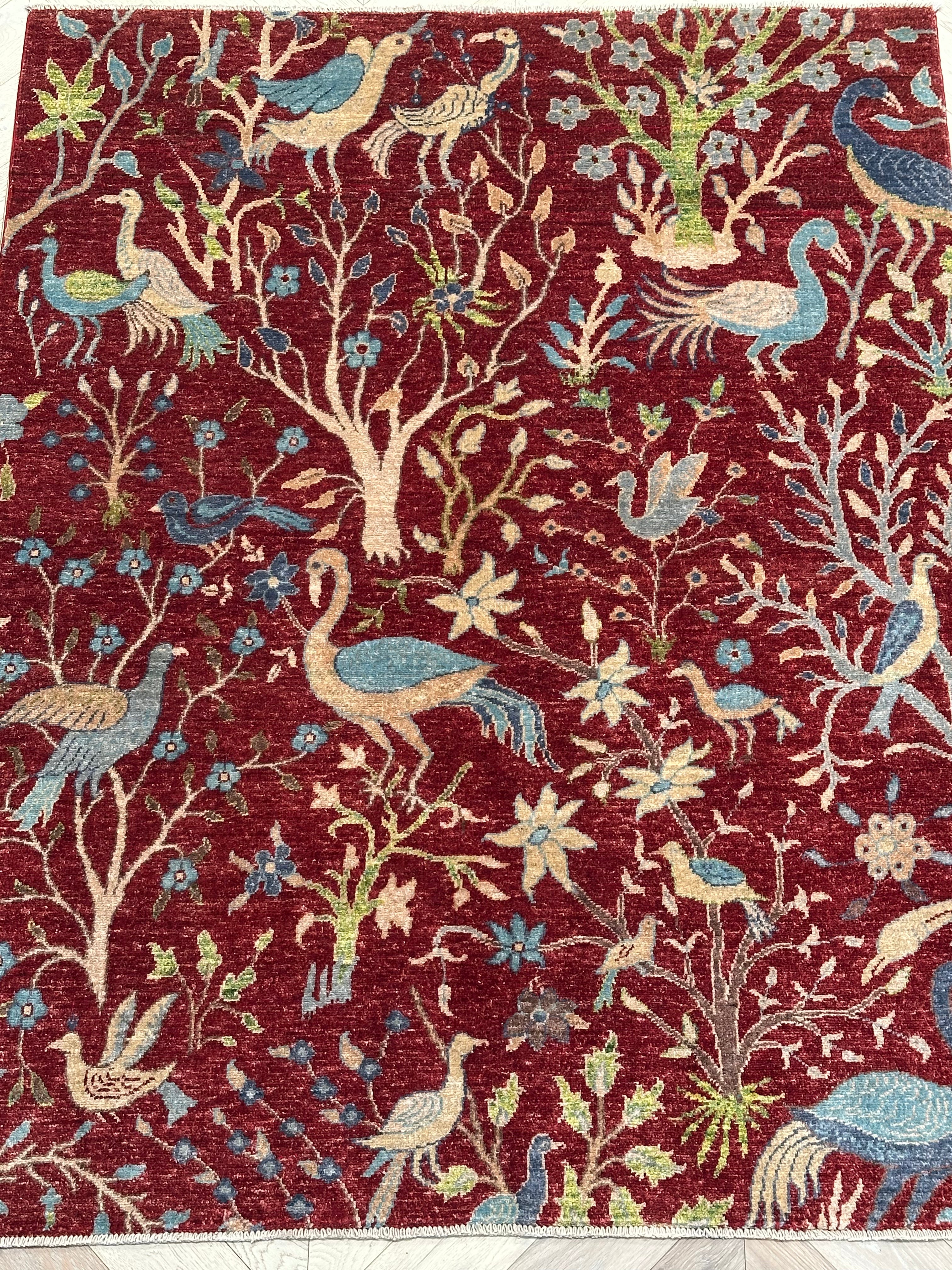 Afghan handmade rug - Paradise garden 198x150 cm