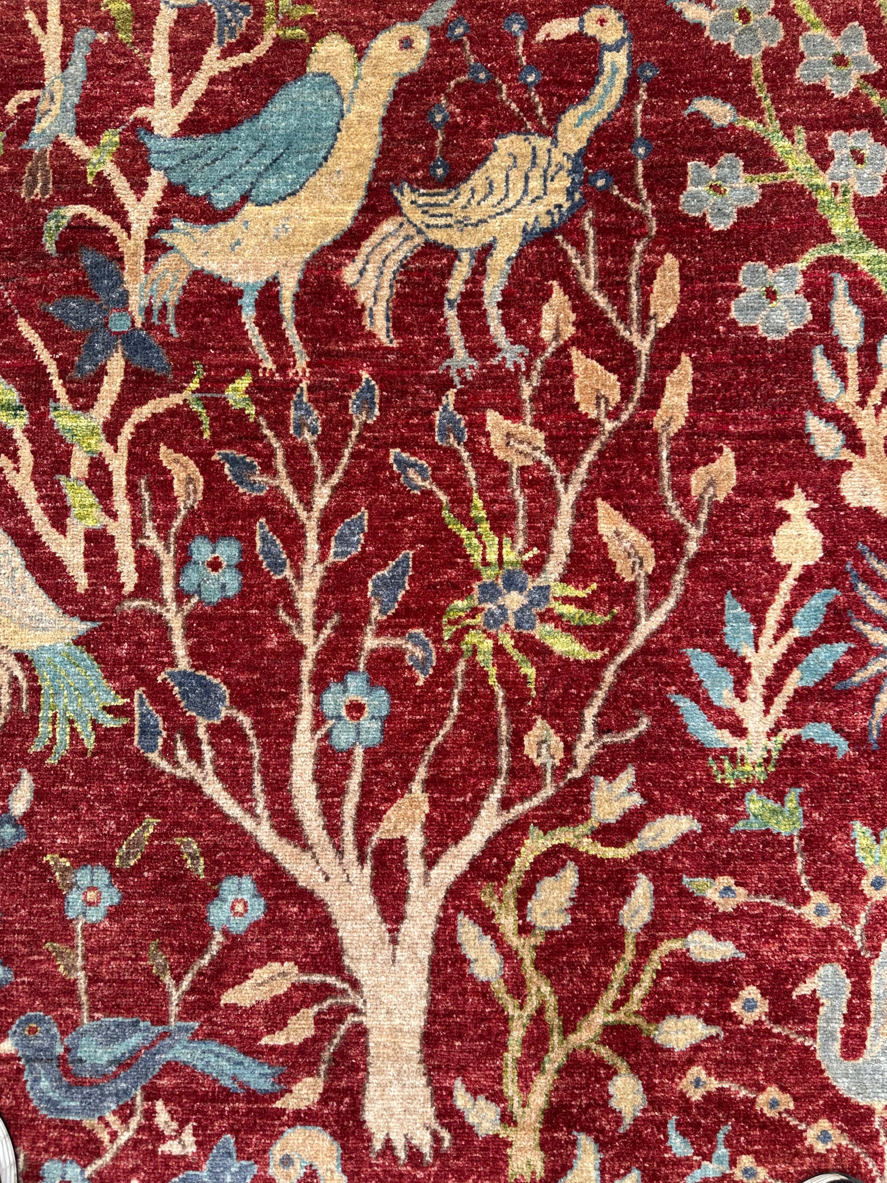 Afghan handmade rug - Paradise garden 198x150 cm