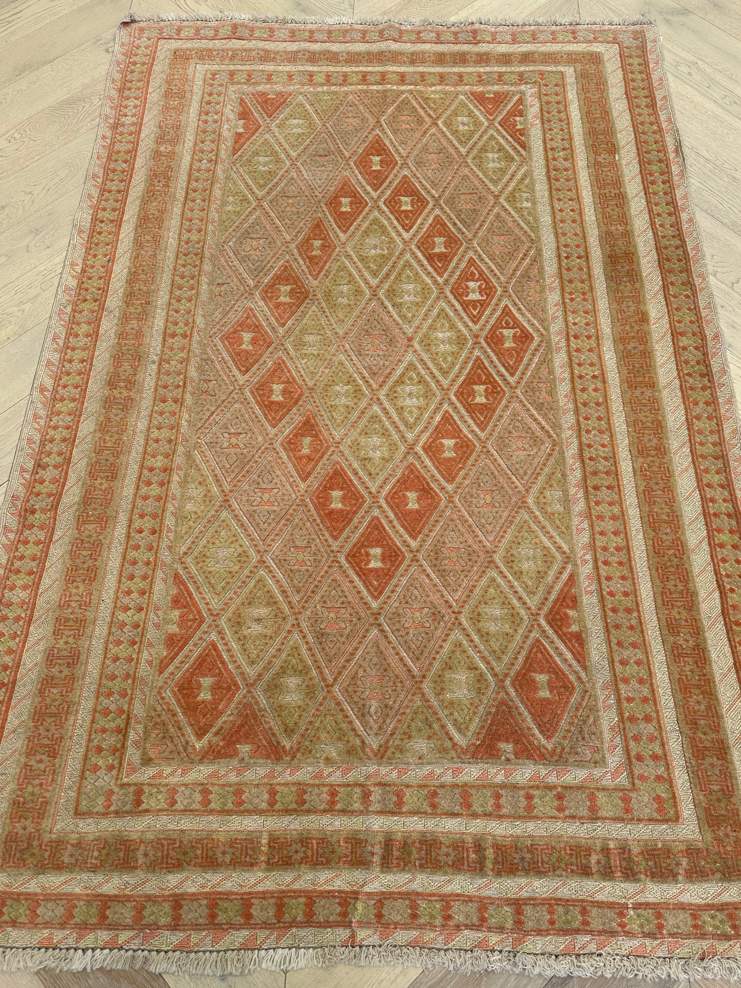 HANDMADE AFGHAN MUSHWANI KILIM | CM|