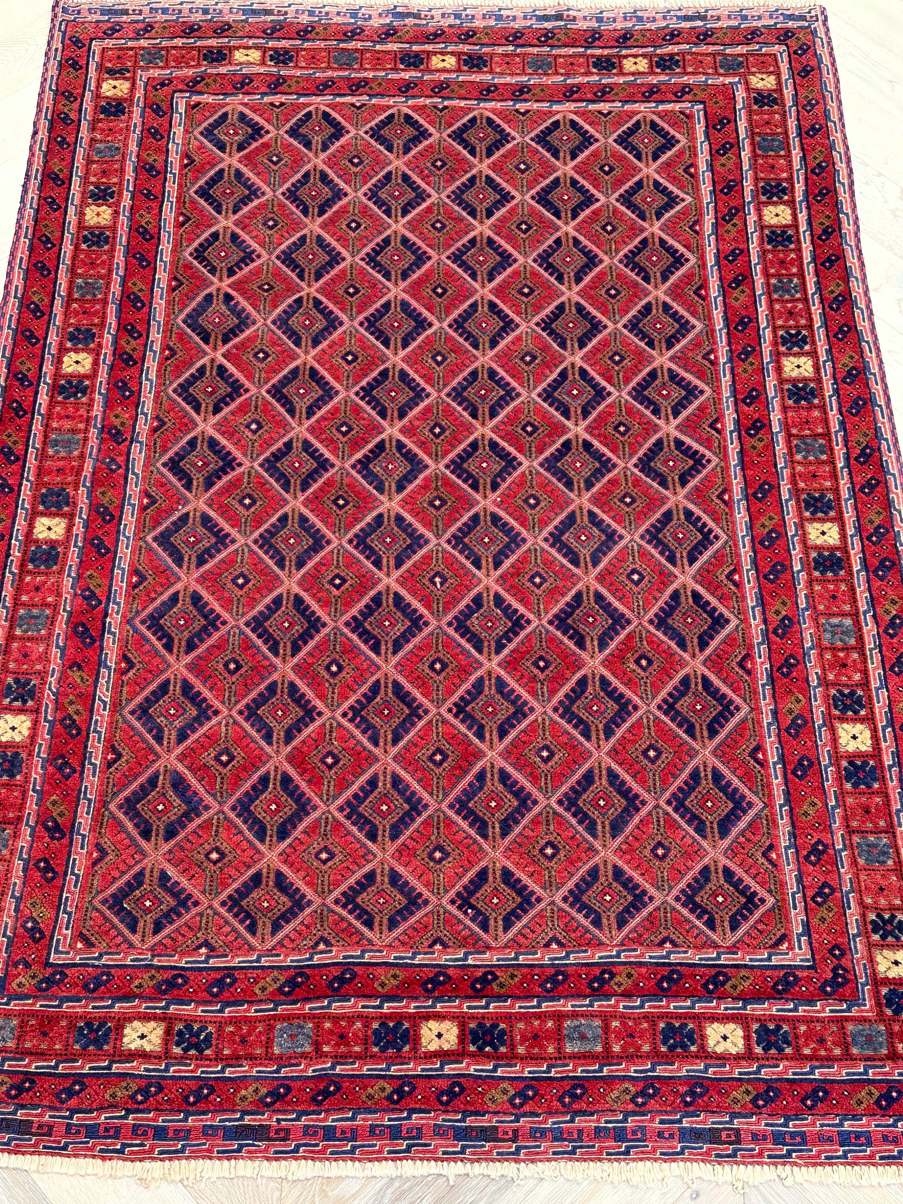 HANDMADE AFGHAN MUSHWANI KILIM | CM|