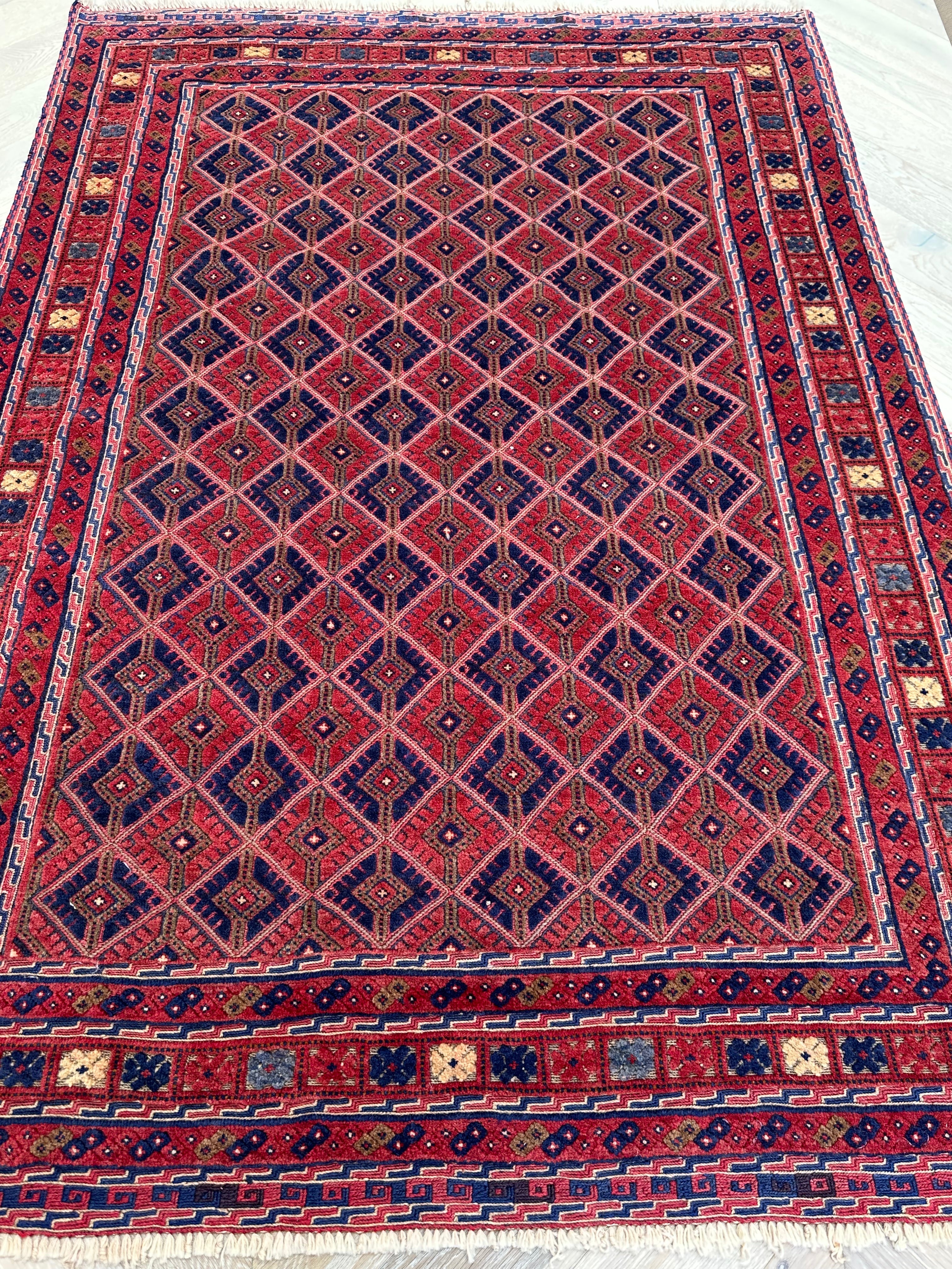 HANDMADE AFGHAN MUSHWANI KILIM | CM|