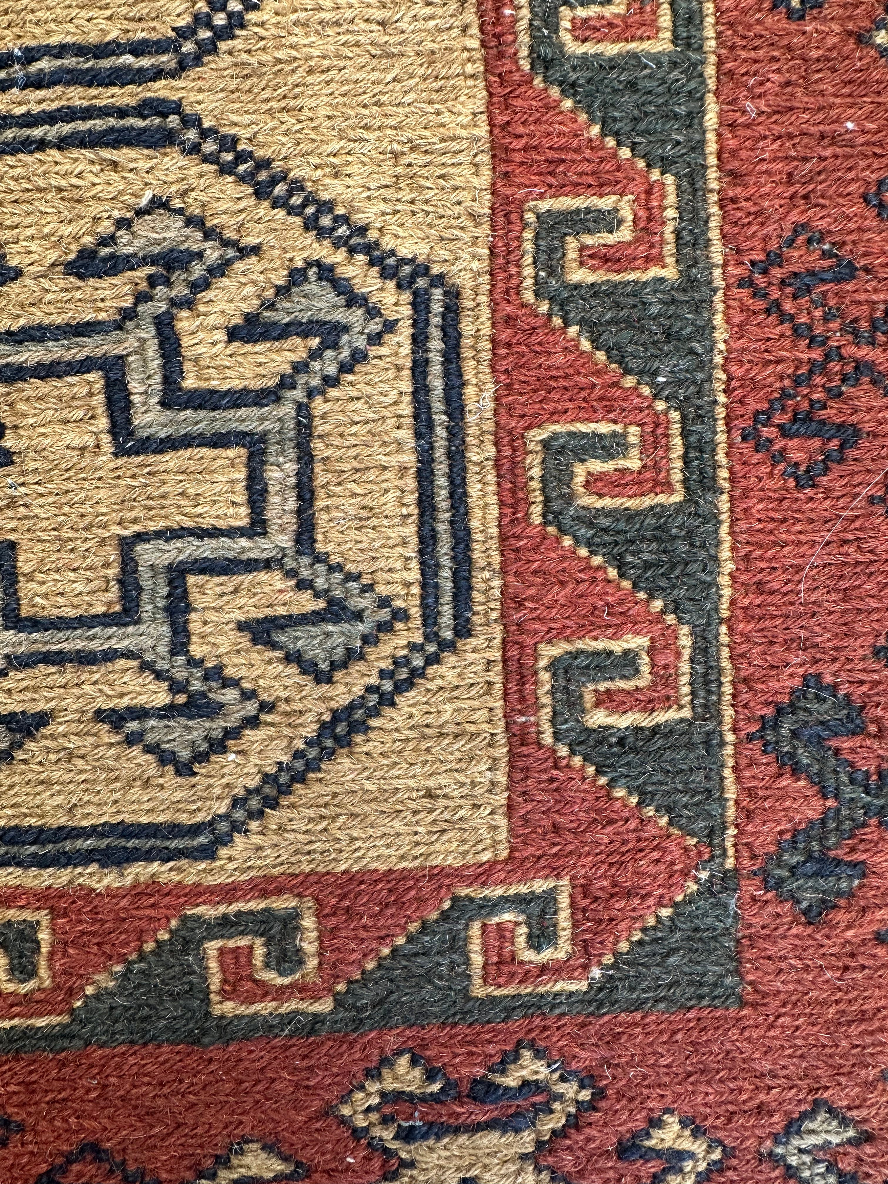HANDMADE AFGHAN MUSHWANI KILIM | CM|
