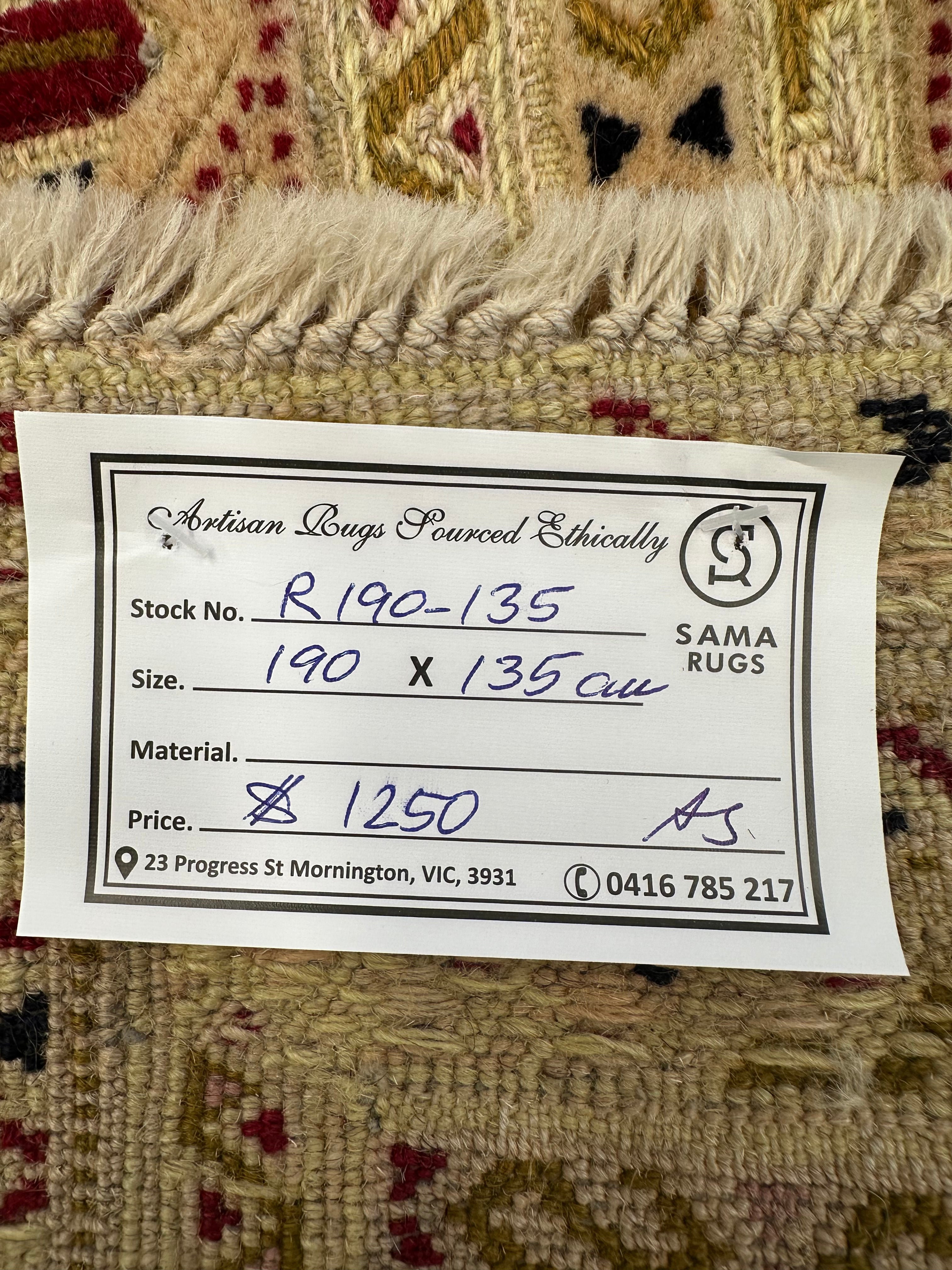 HANDMADE AFGHAN MUSHWANI KILIM | CM|