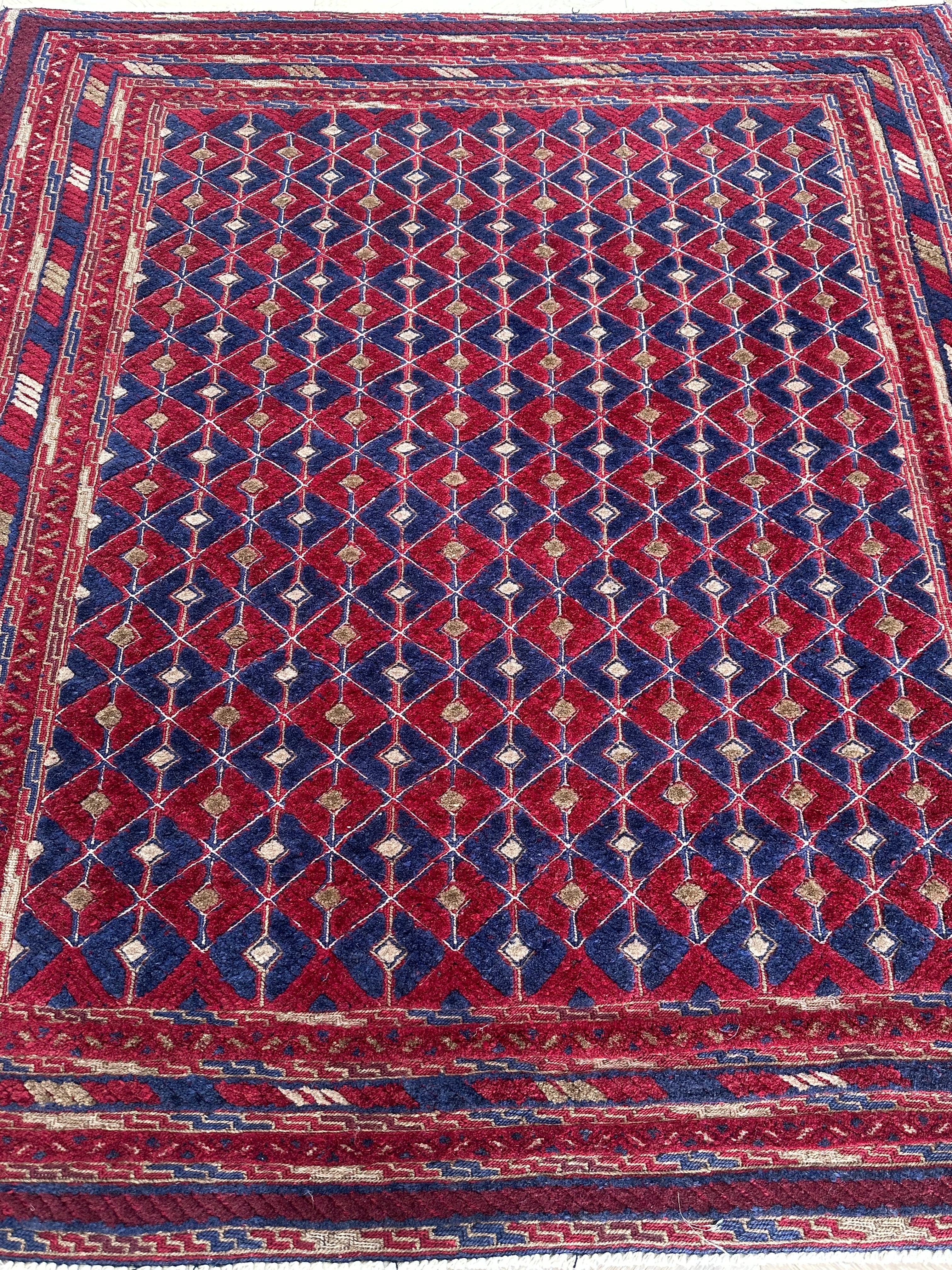 HANDMADE AFGHAN MUSHWANI KILIM | CM|