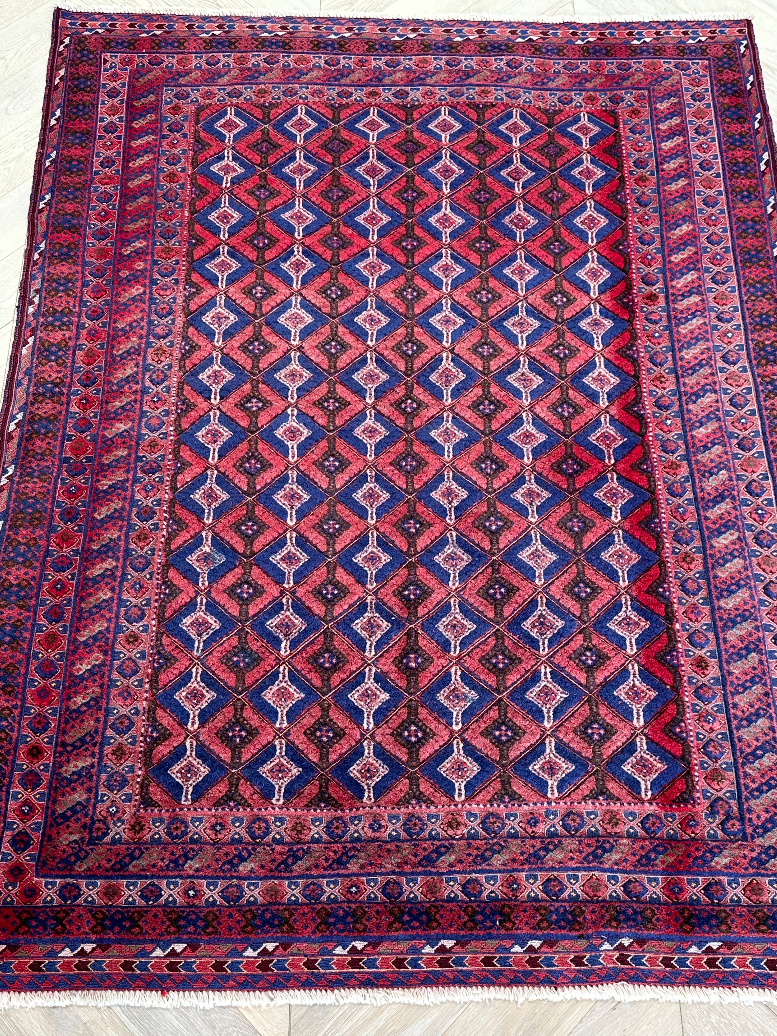 HANDMADE AFGHAN MUSHWANI KILIM | CM|