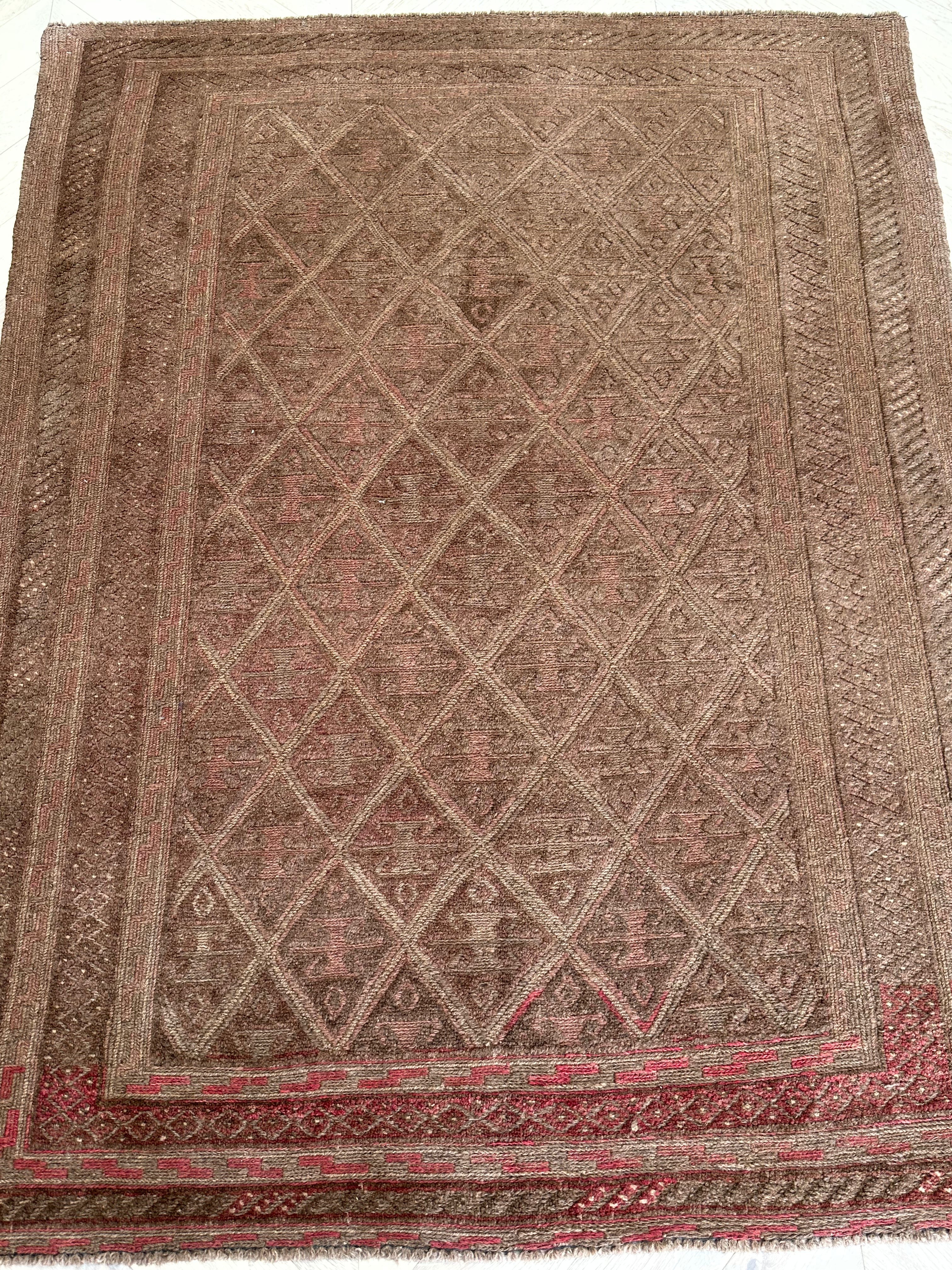 HANDMADE AFGHAN MUSHWANI KILIM | CM|