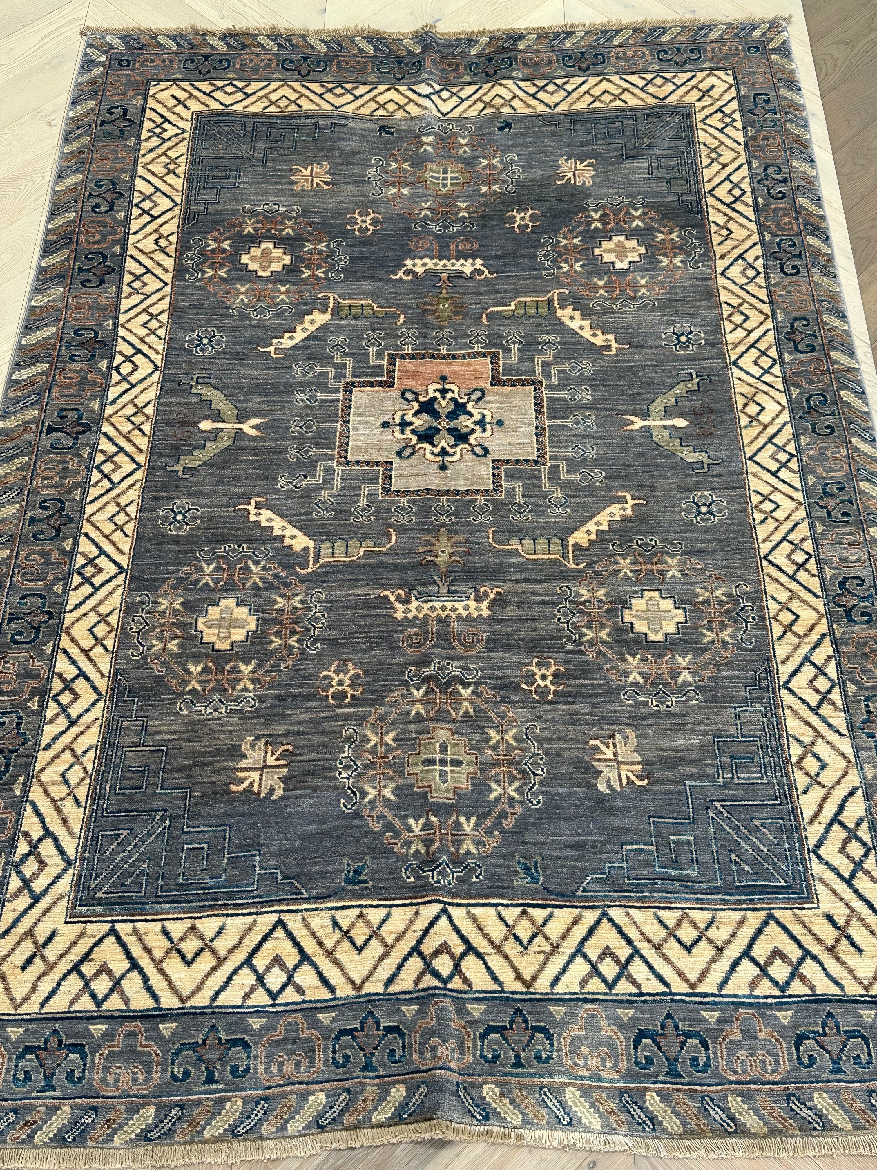 Afghan handmade rug,Chobi. Size:240x167 cm