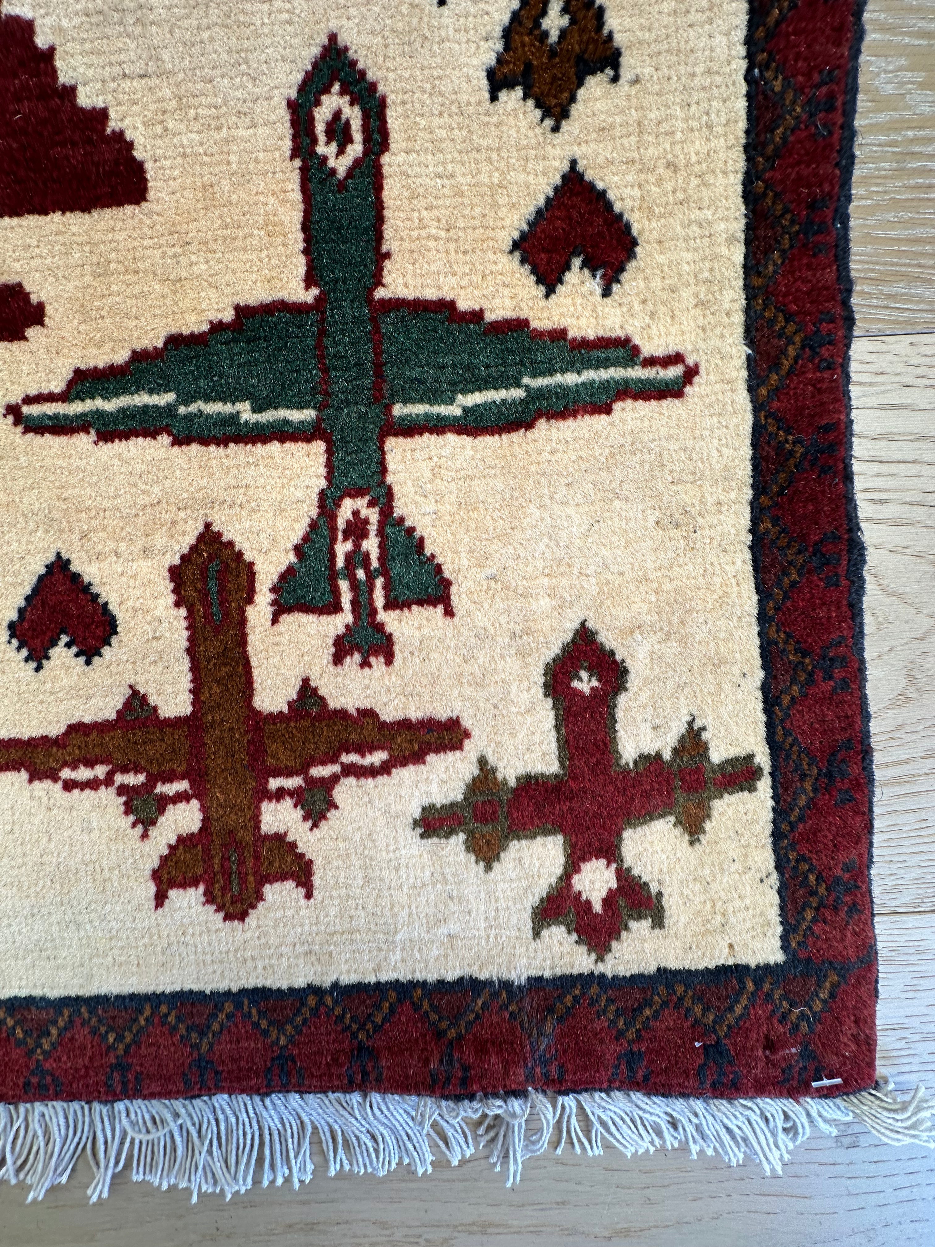Chobi Afghan Handmade — 0.80 x 0.61