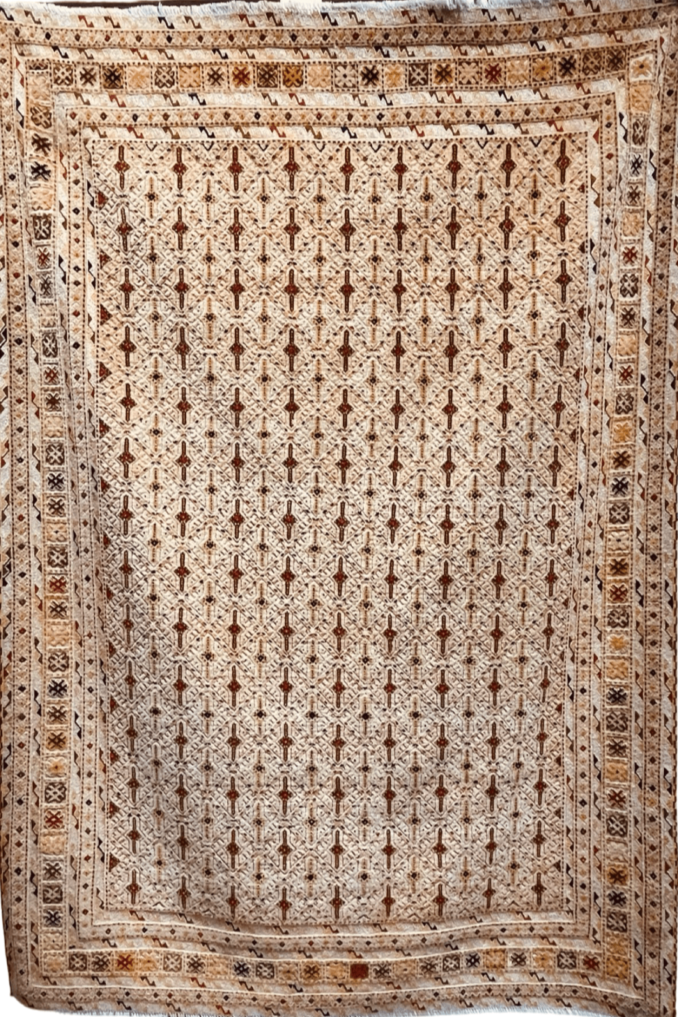 Red HANDMADE AFGHAN MUSHWANI KILIM | 190 X 160 CM |