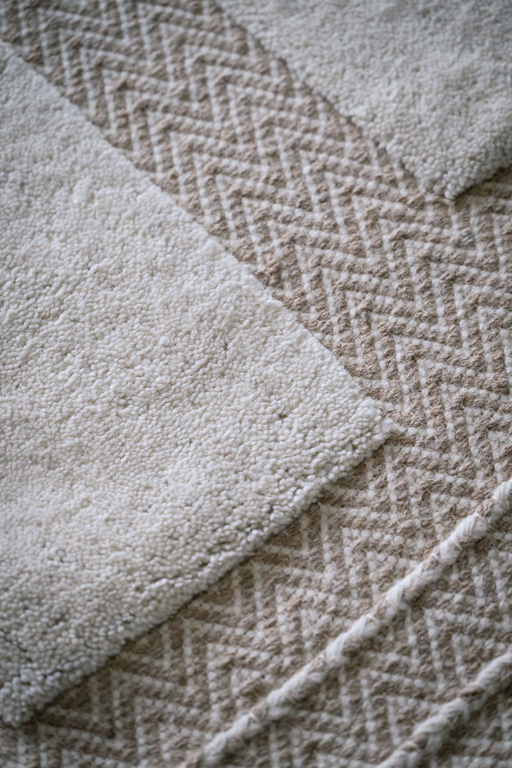 Beige Zigla White and Beige