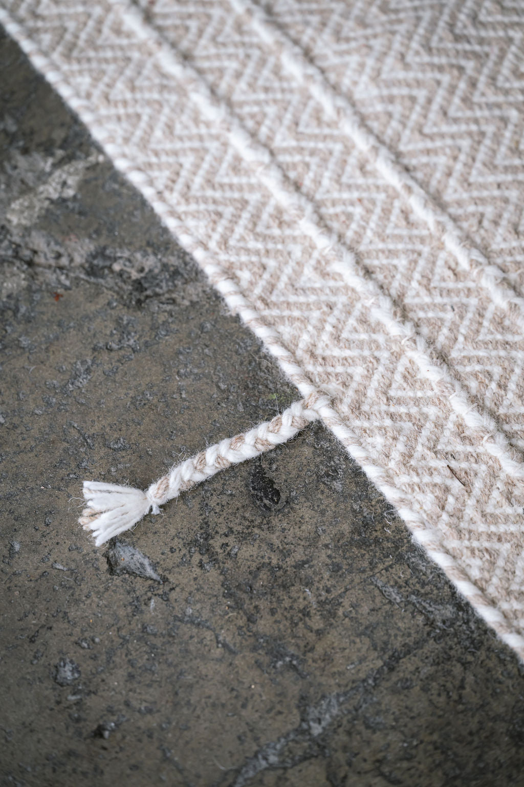 Beige Zigla White and Beige