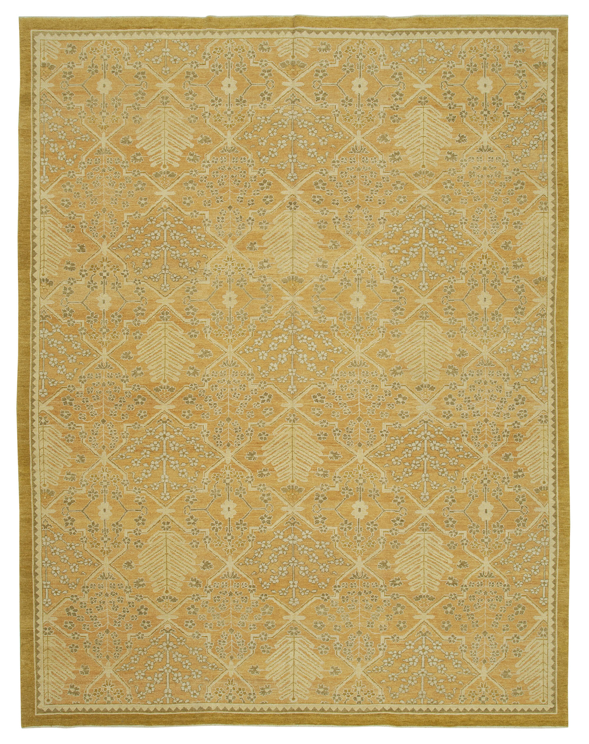 Alabaster Oushak — 2.78 x 3.67