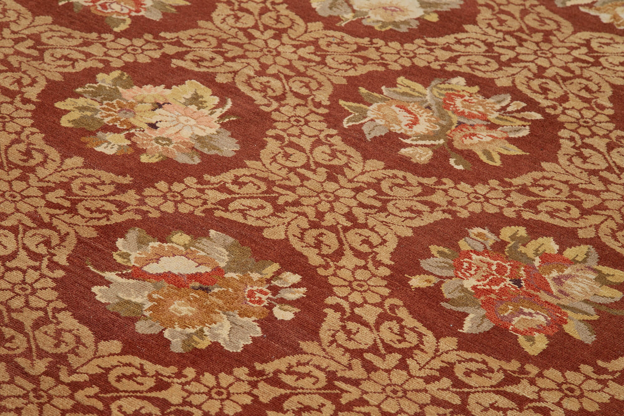 Burgundy Oushak — 2.36 x 3.20