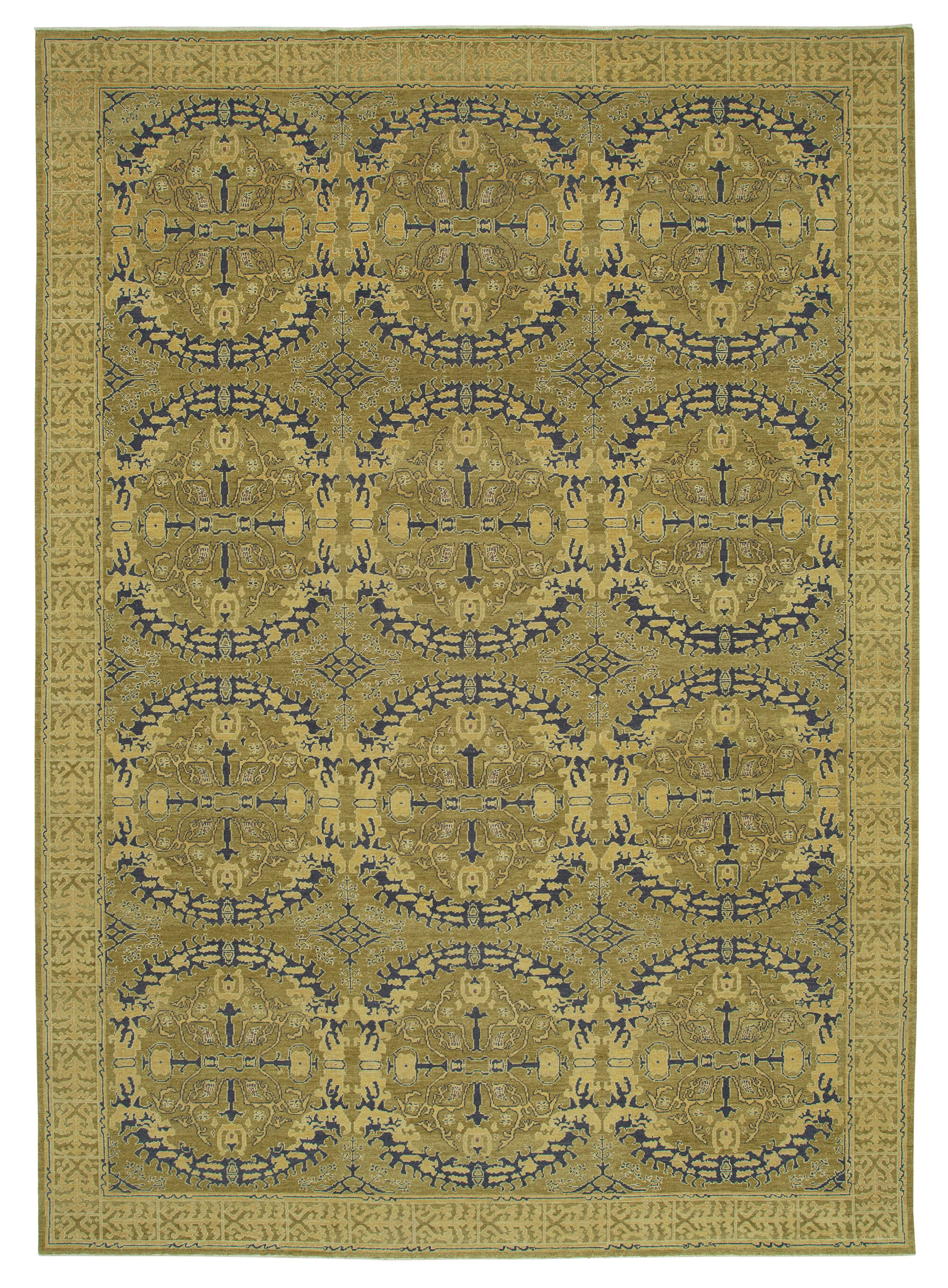 Verdigris Oushak — 2.97 x 4.29