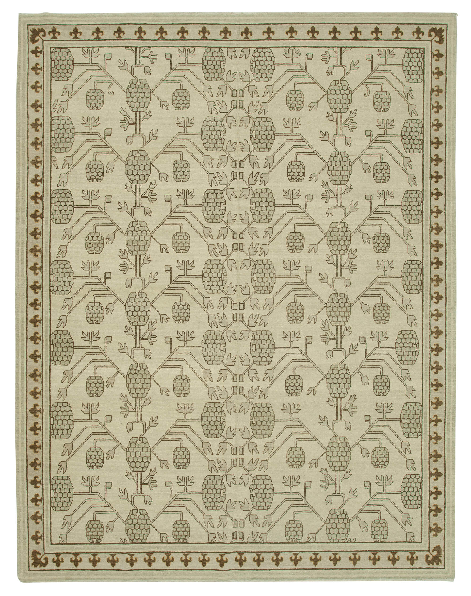 Ivory Oushak — 2.82 x 3.63