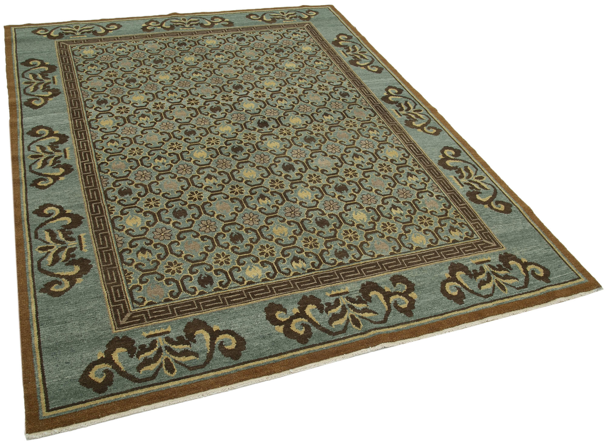 Turquoise Oushak — 1.84 x 2.46