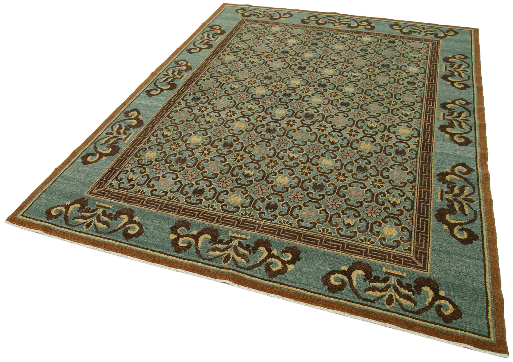 Turquoise Oushak — 1.84 x 2.46