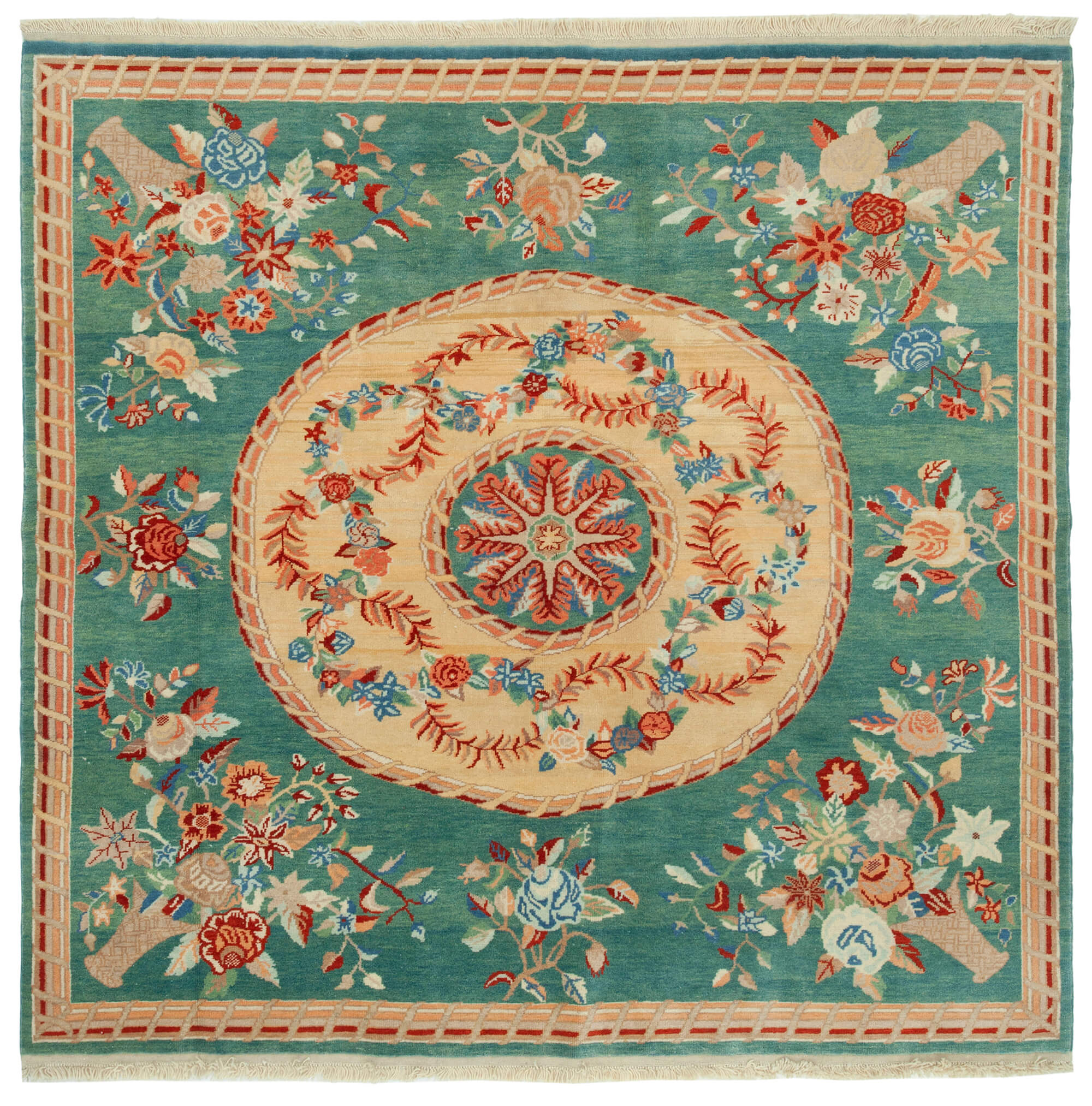 Turquoise Oushak — 2.10 x 2.00