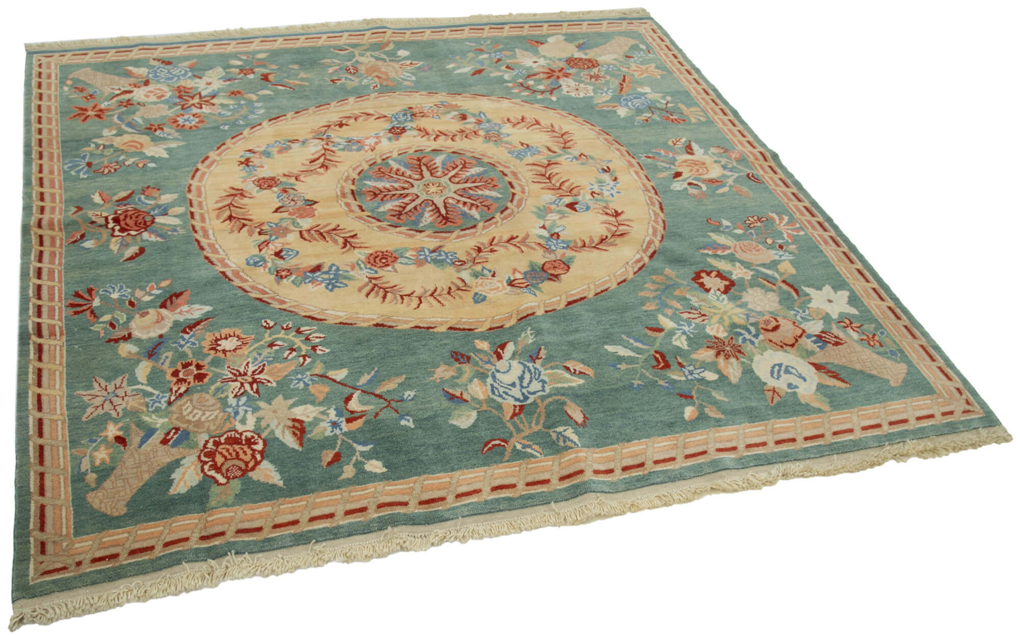 Turquoise Oushak — 2.10 x 2.00