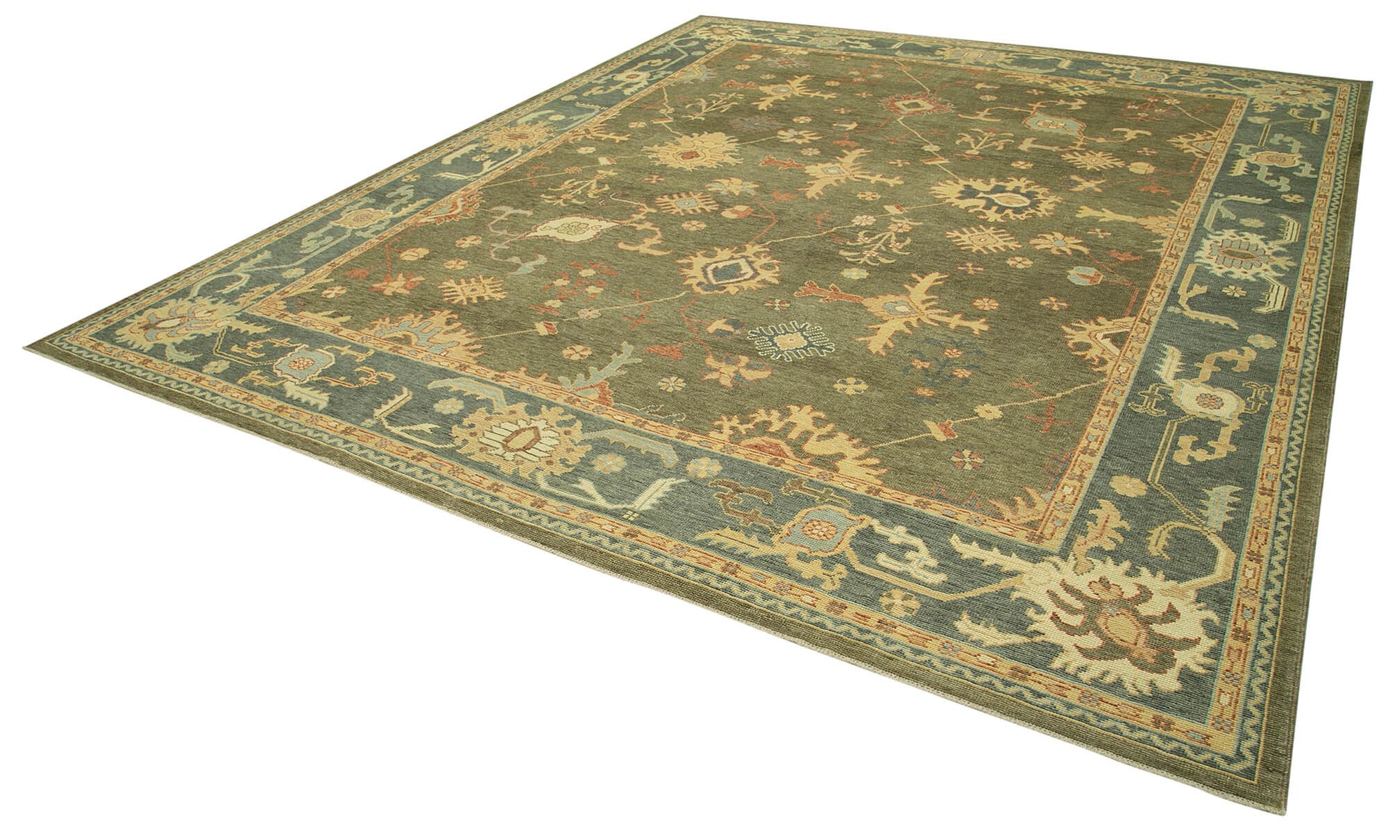 Celadon Oushak — 3.33 x 3.96