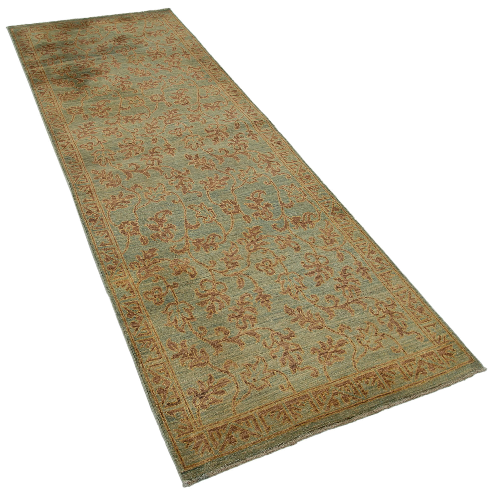 Sage Oushak Runner — 0.90 x 2.56