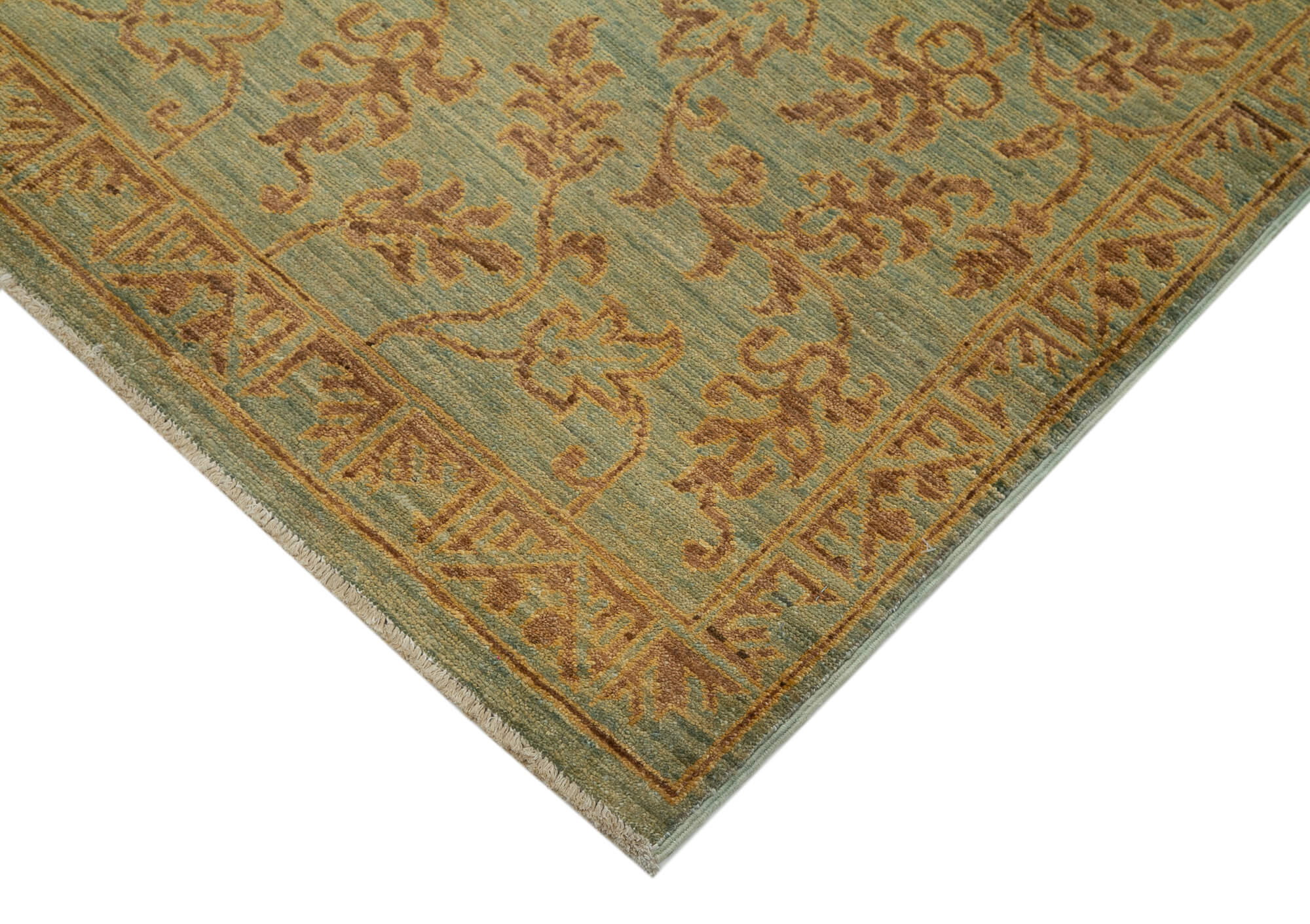 Emerald Oushak Runner — 0.88 x 2.57