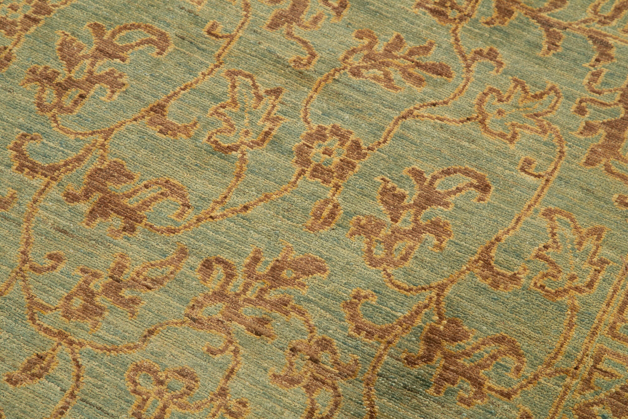 Emerald Oushak Runner — 0.88 x 2.57