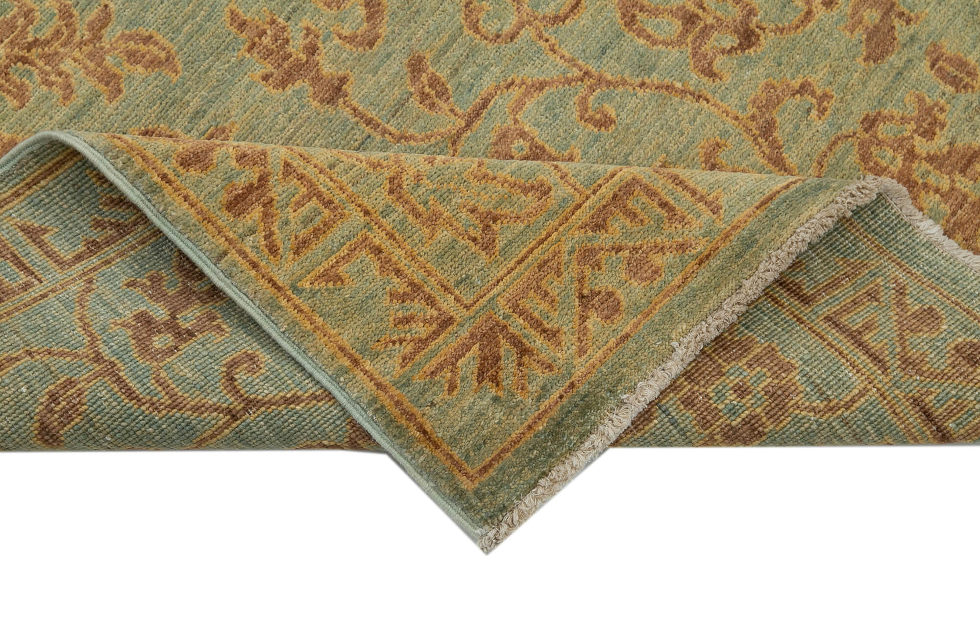 Emerald Oushak Runner — 0.88 x 2.57