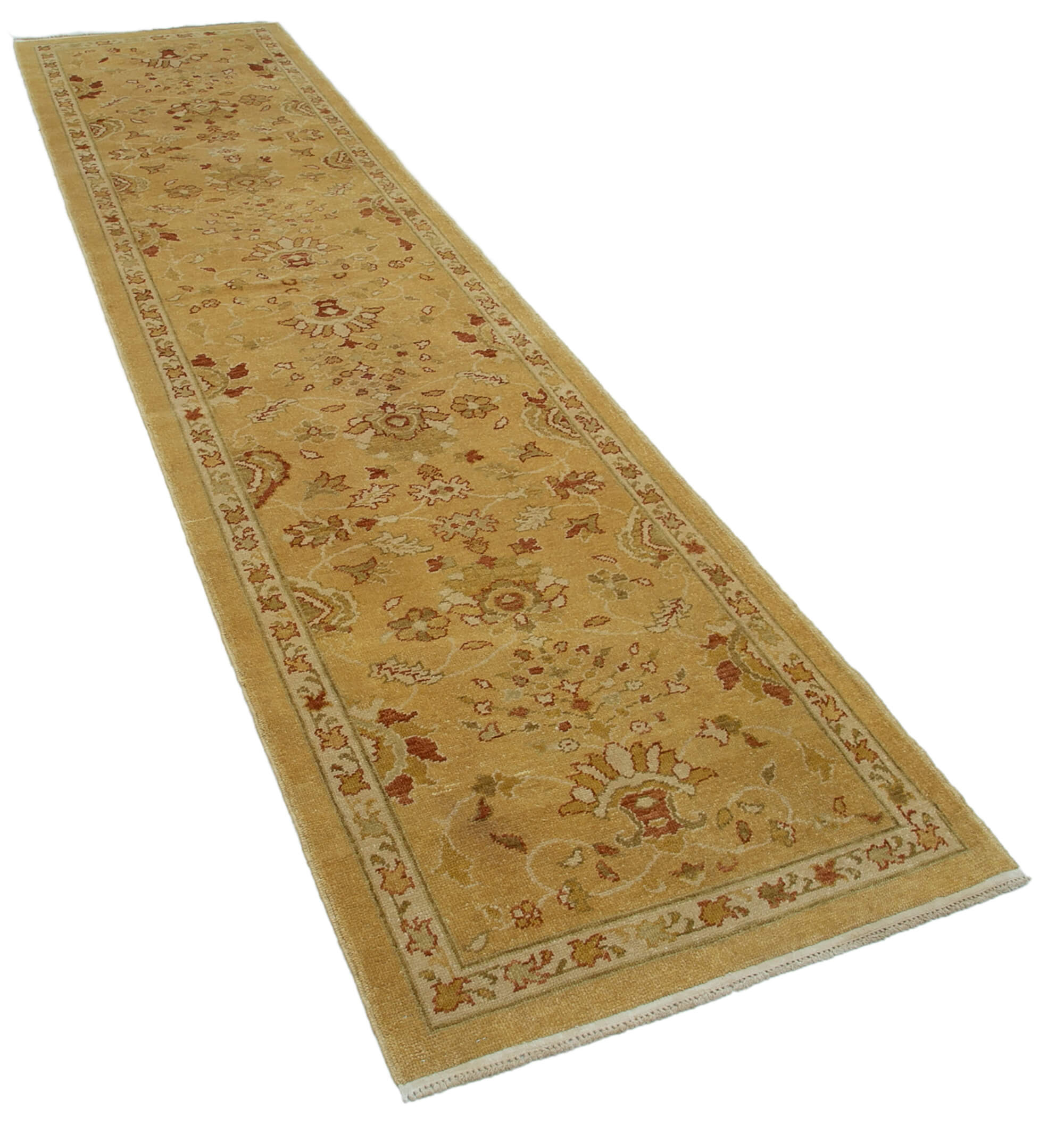 Saffron Oushak Runner — 0.85 x 3.60