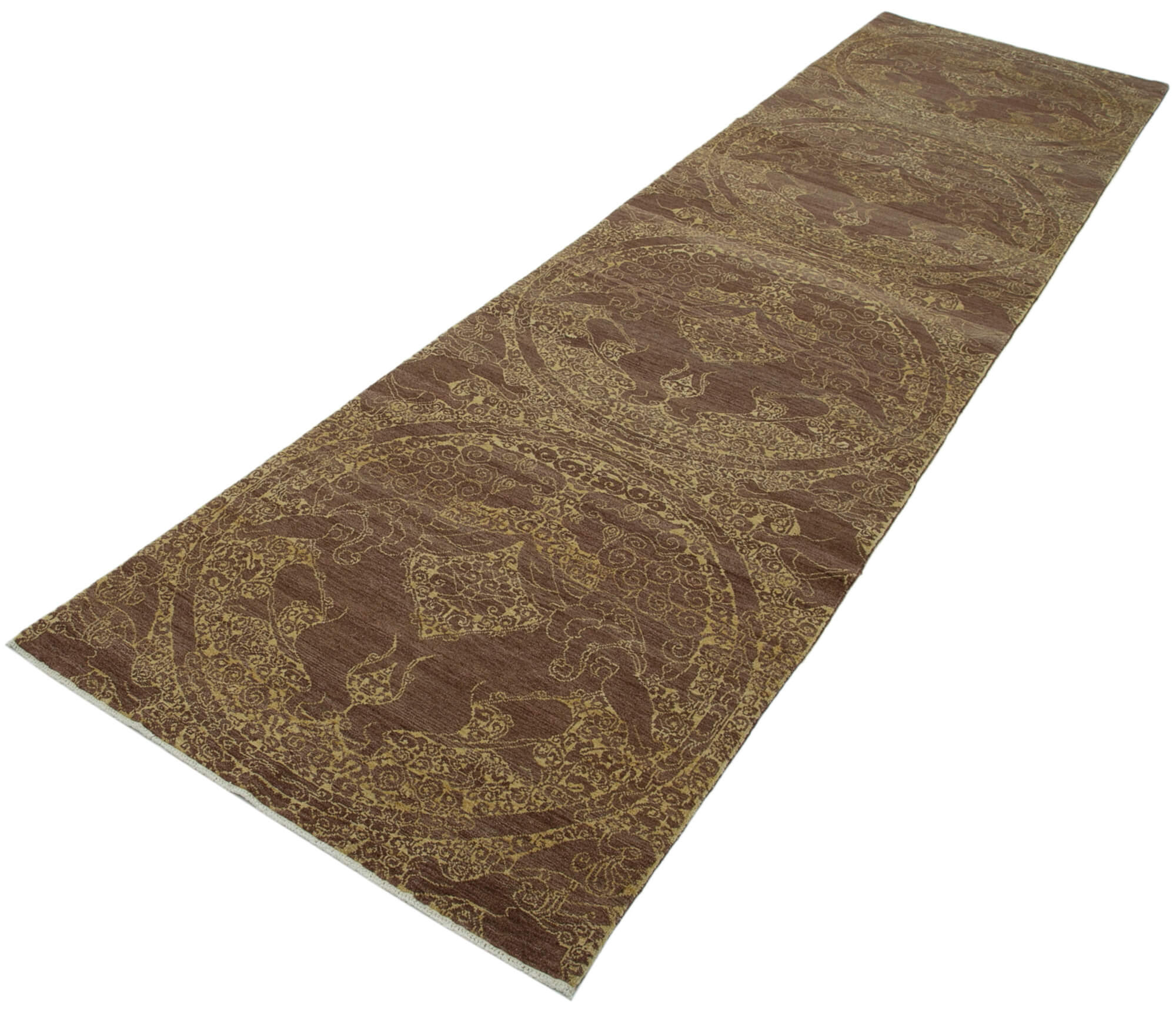 Walnut Oushak Runner — 0.90 x 3.62