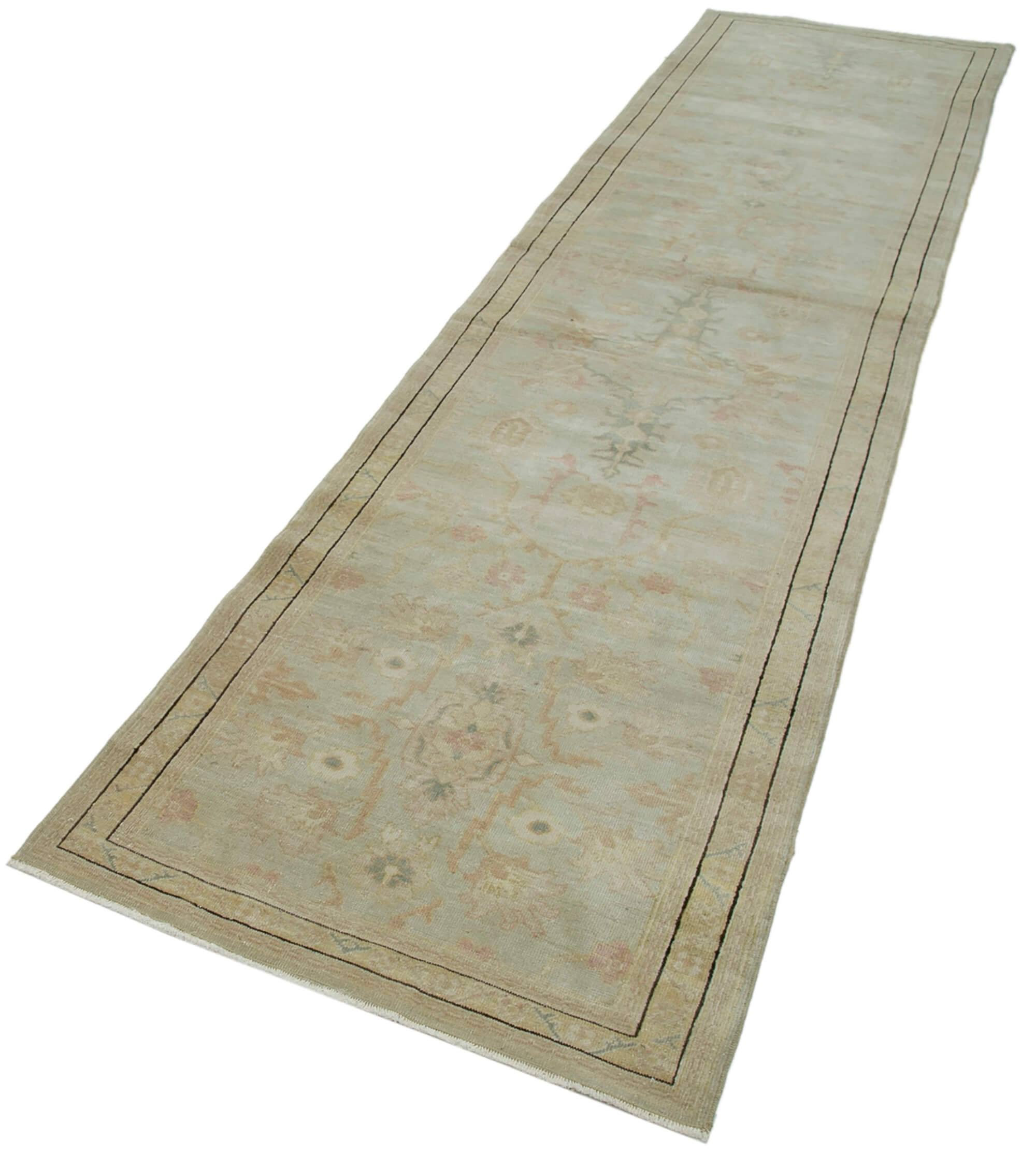Pearl Oushak Runner — 0.87 x 3.57