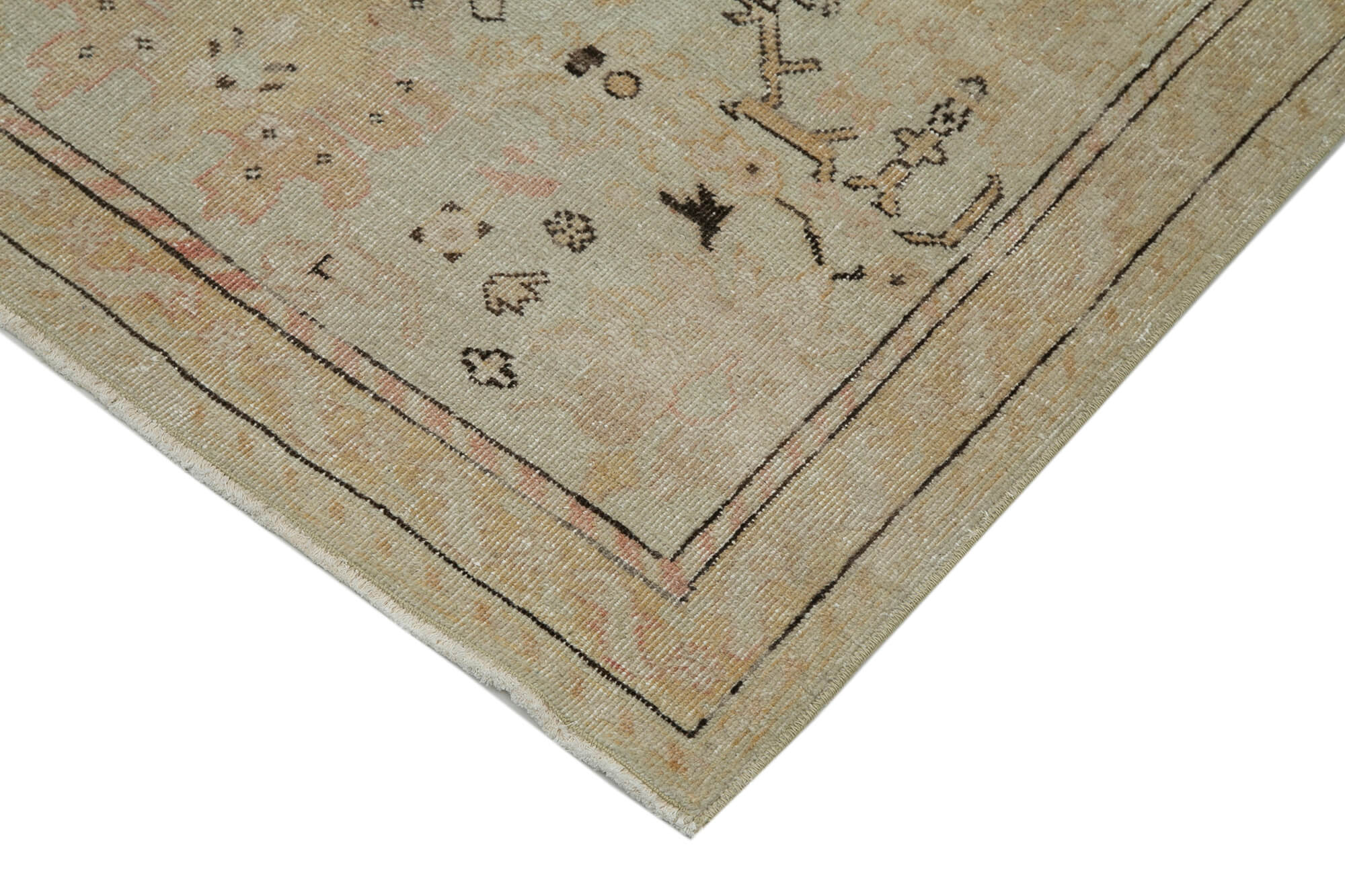 Alabaster Oushak Runner — 0.78 x 3.62