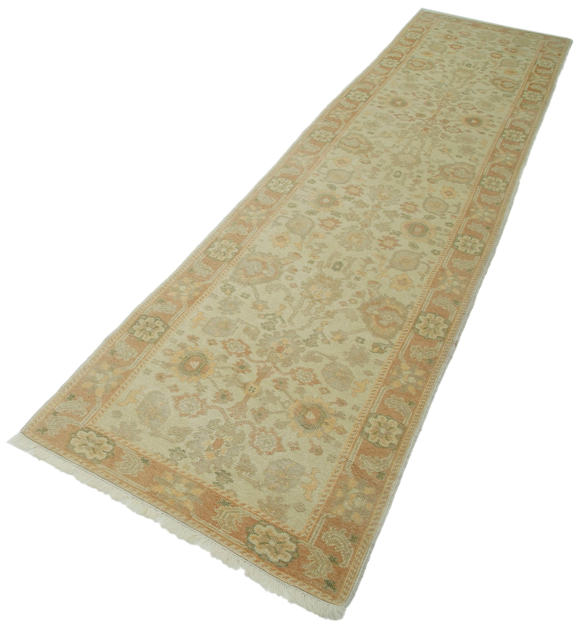 Bisque Oushak Runner — 0.82 x 3.61