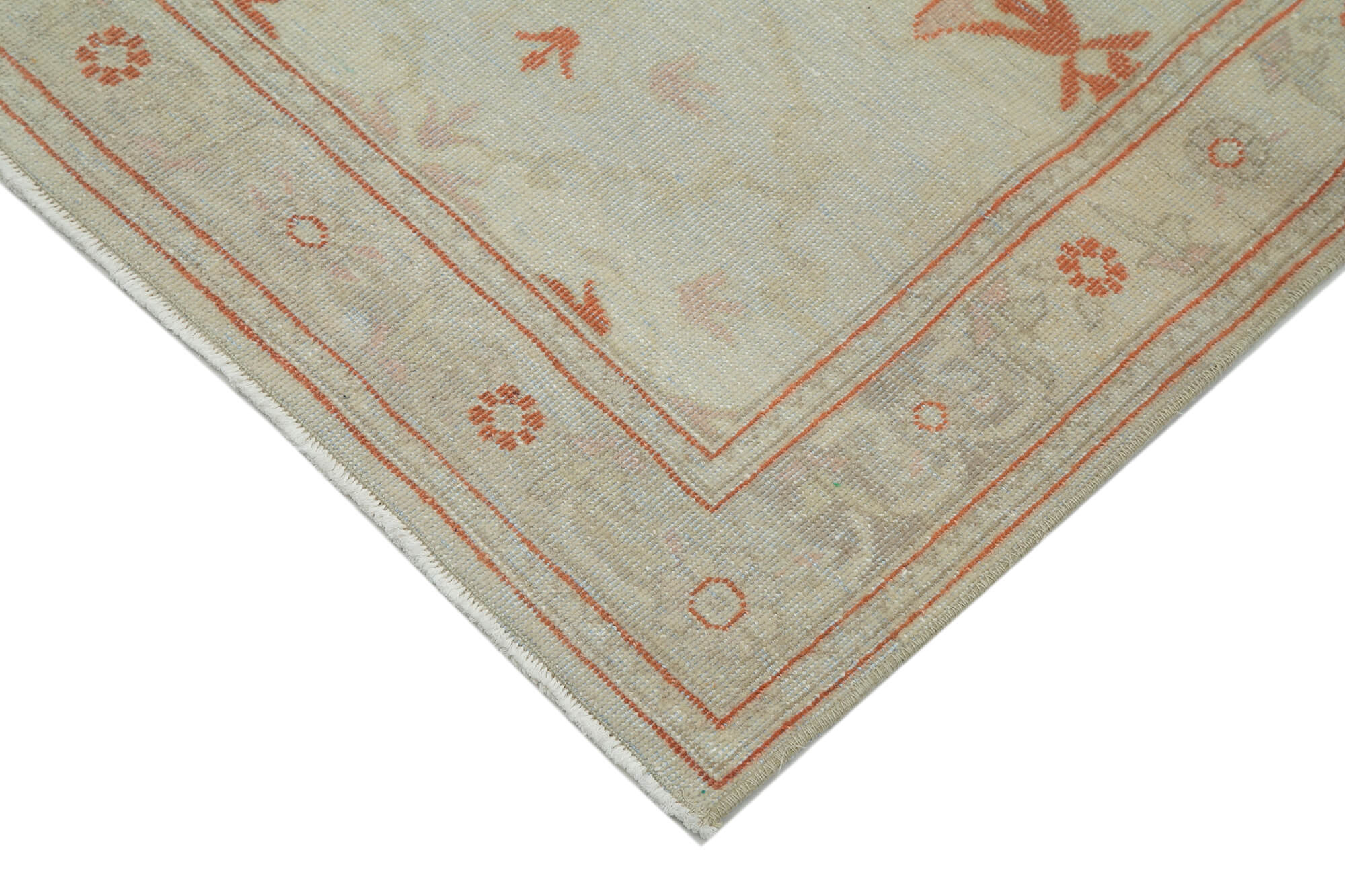 Parchment Oushak Runner — 0.77 x 4.17