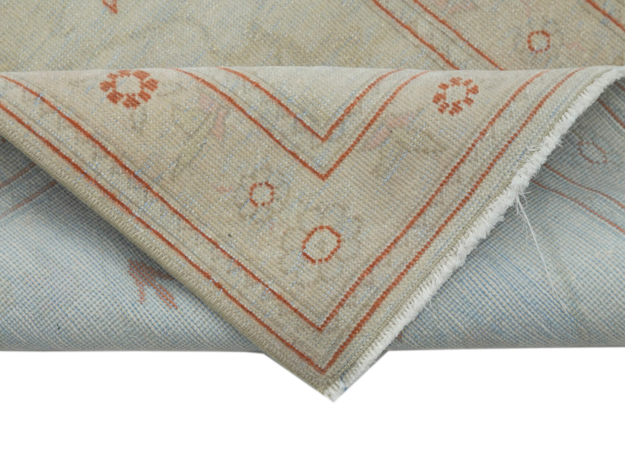 Parchment Oushak Runner — 0.77 x 4.17