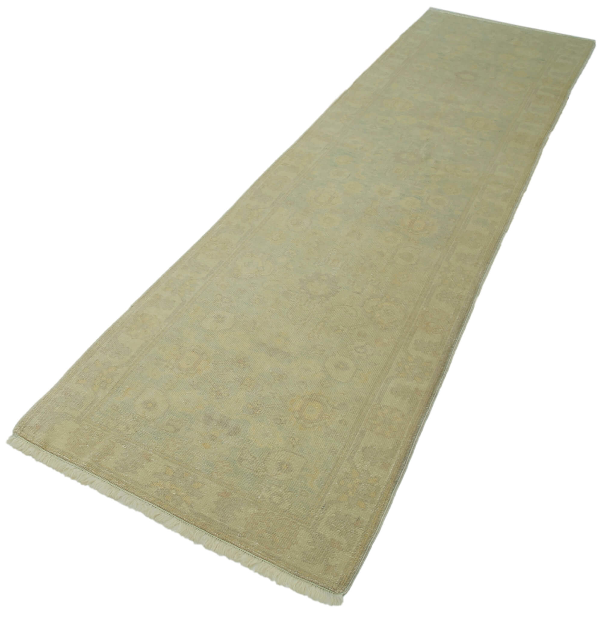 Wheat Oushak Runner — 0.81 x 3.56