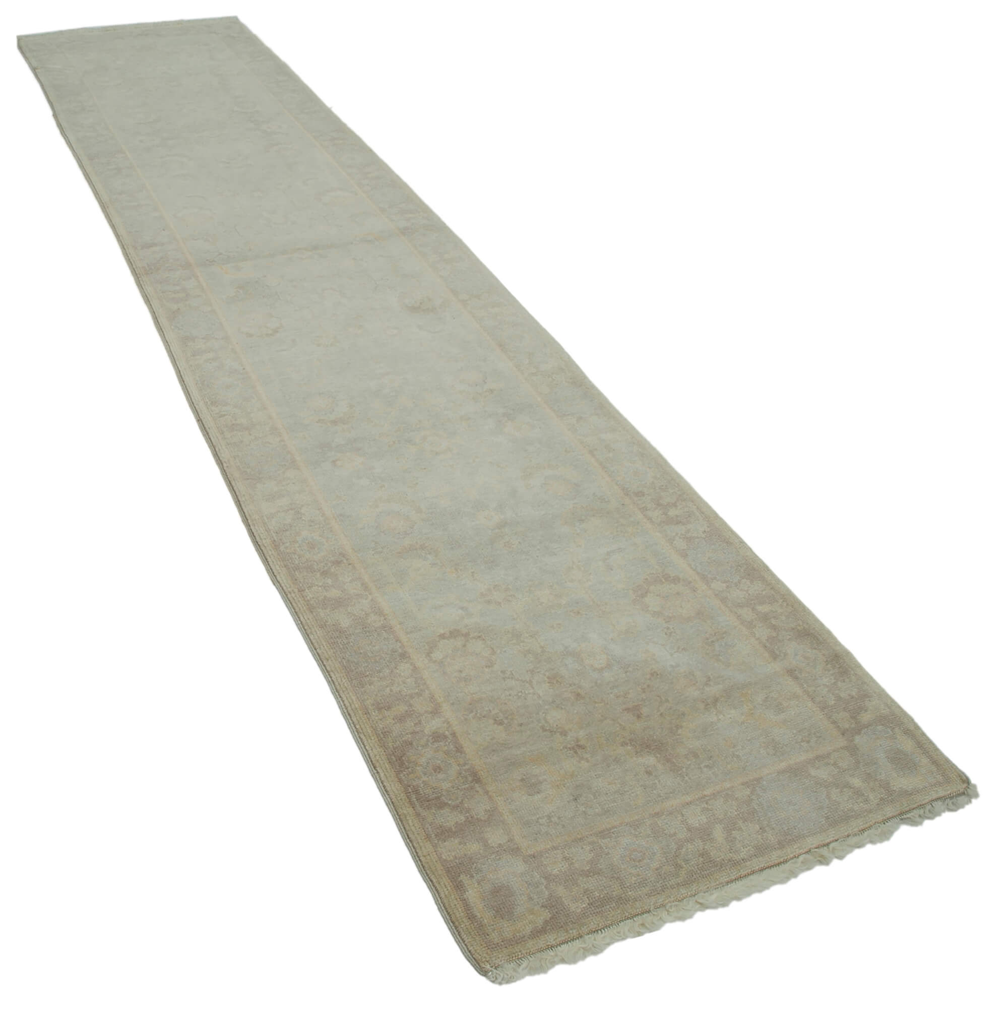 Ivory Oushak Runner — 0.80 x 3.59