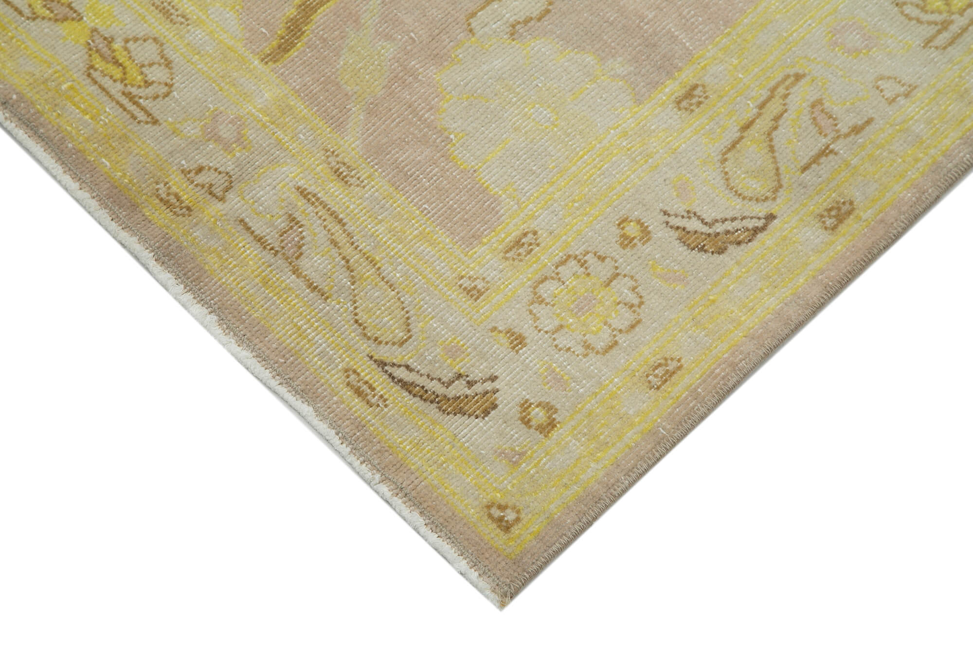 Sand Oushak Runner — 0.87 x 3.61