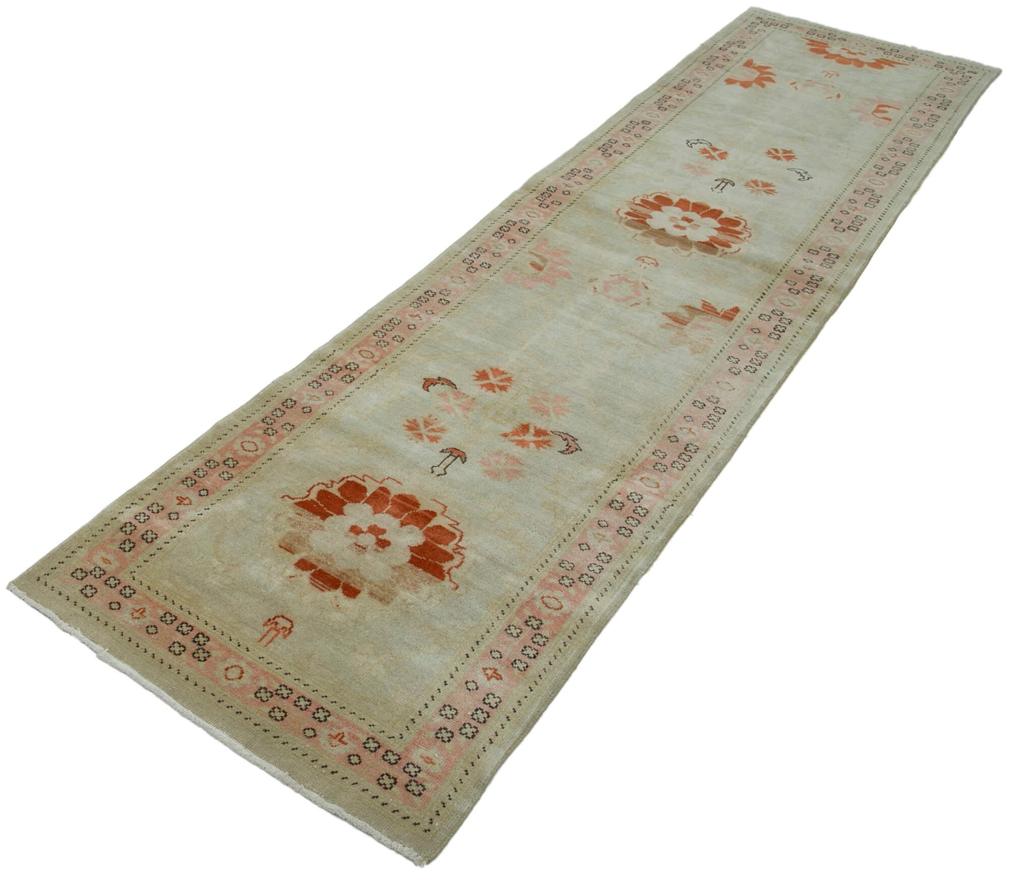 Pearl Oushak Runner — 0.75 x 3.13