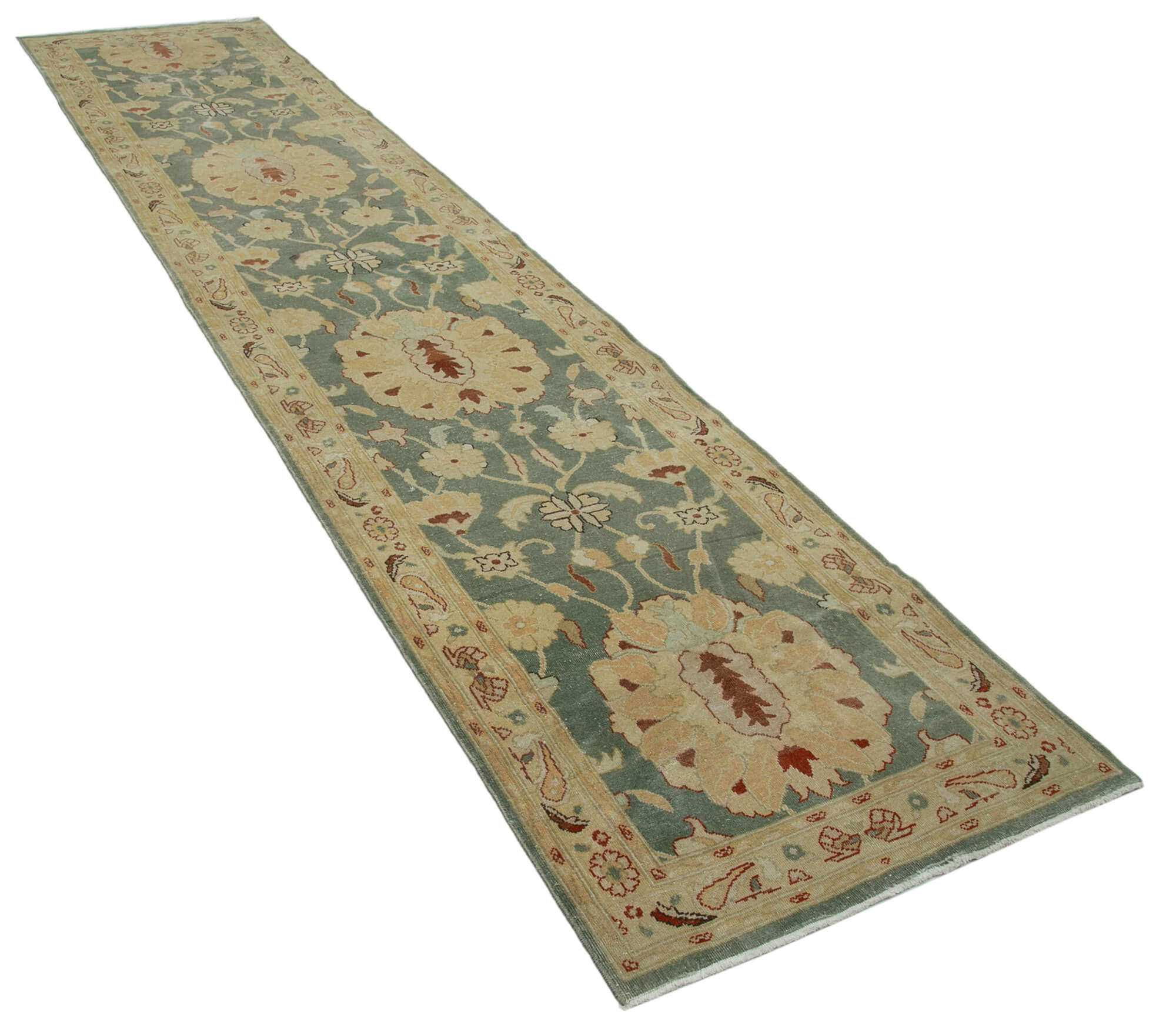 Alabaster Oushak Runner — 0.84 x 3.76