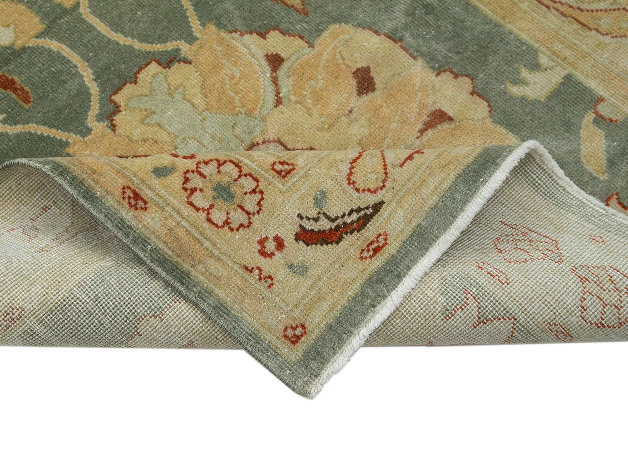 Alabaster Oushak Runner — 0.84 x 3.76