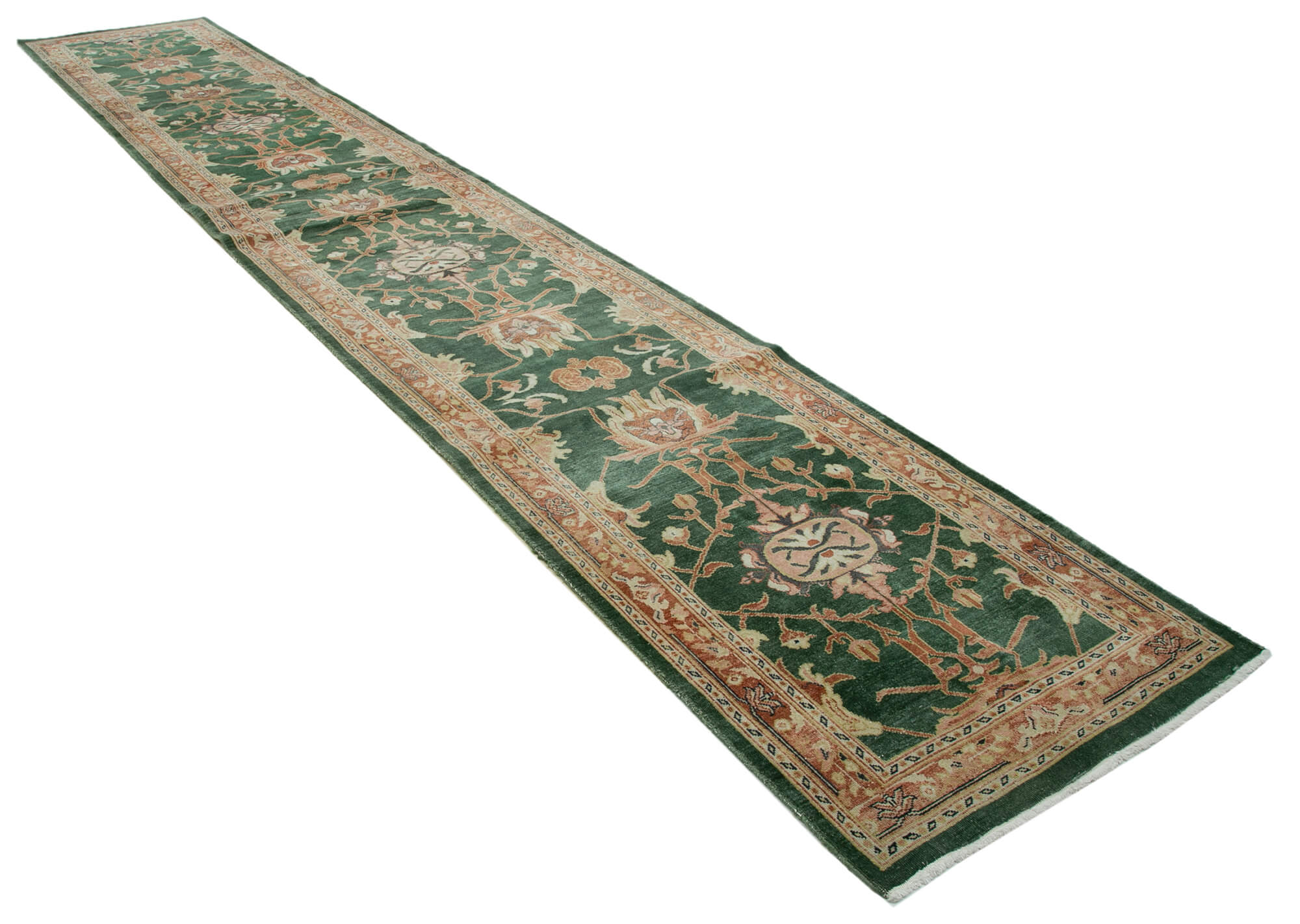 Jade Oushak Runner — 0.90 x 5.56