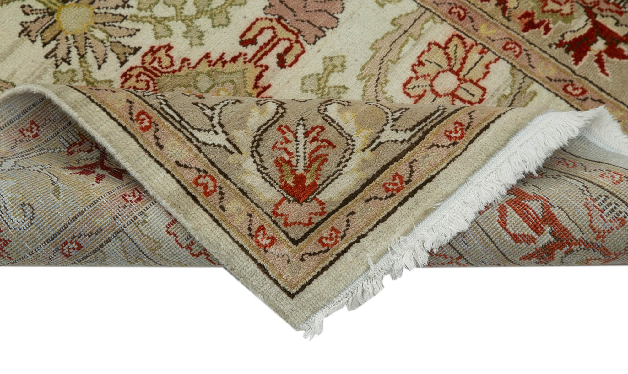 Bisque Oushak Runner — 0.75 x 4.22