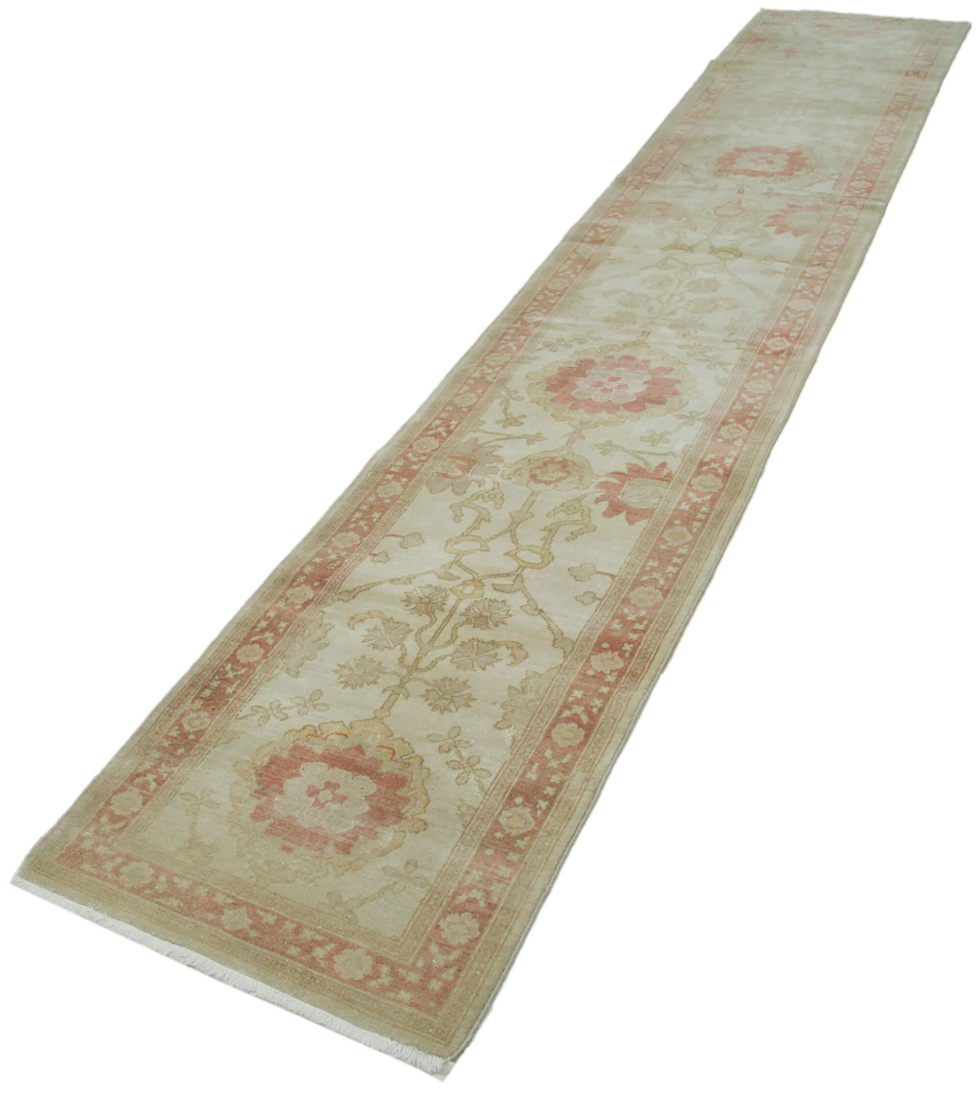 Wheat Oushak Runner — 0.77 x 4.03