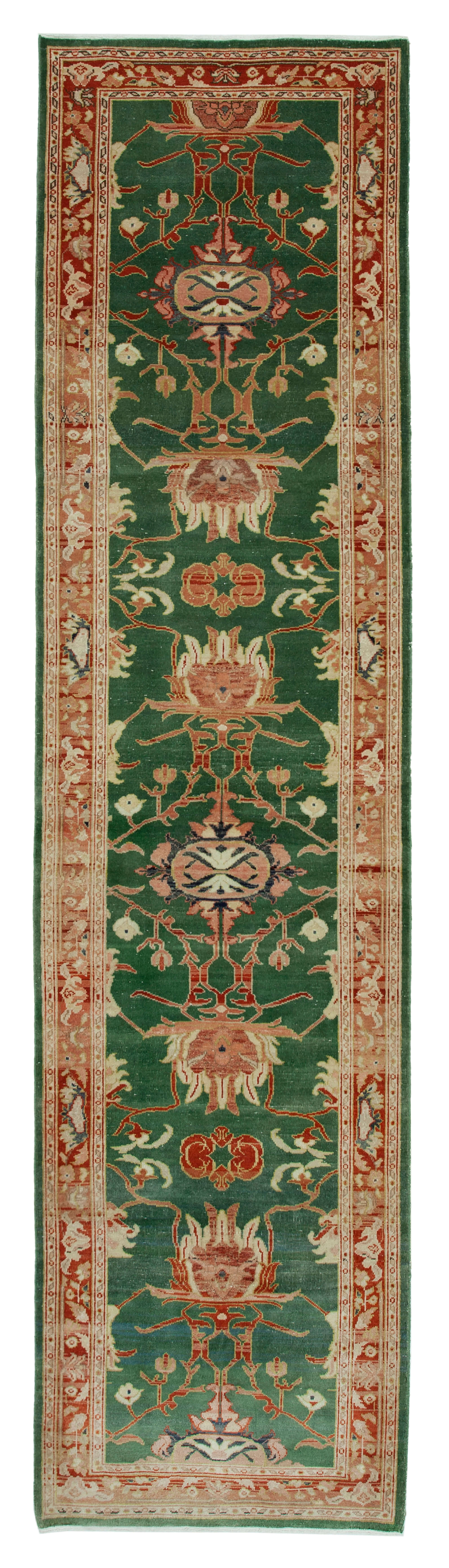 Olive Oushak Runner — 0.90 x 3.58