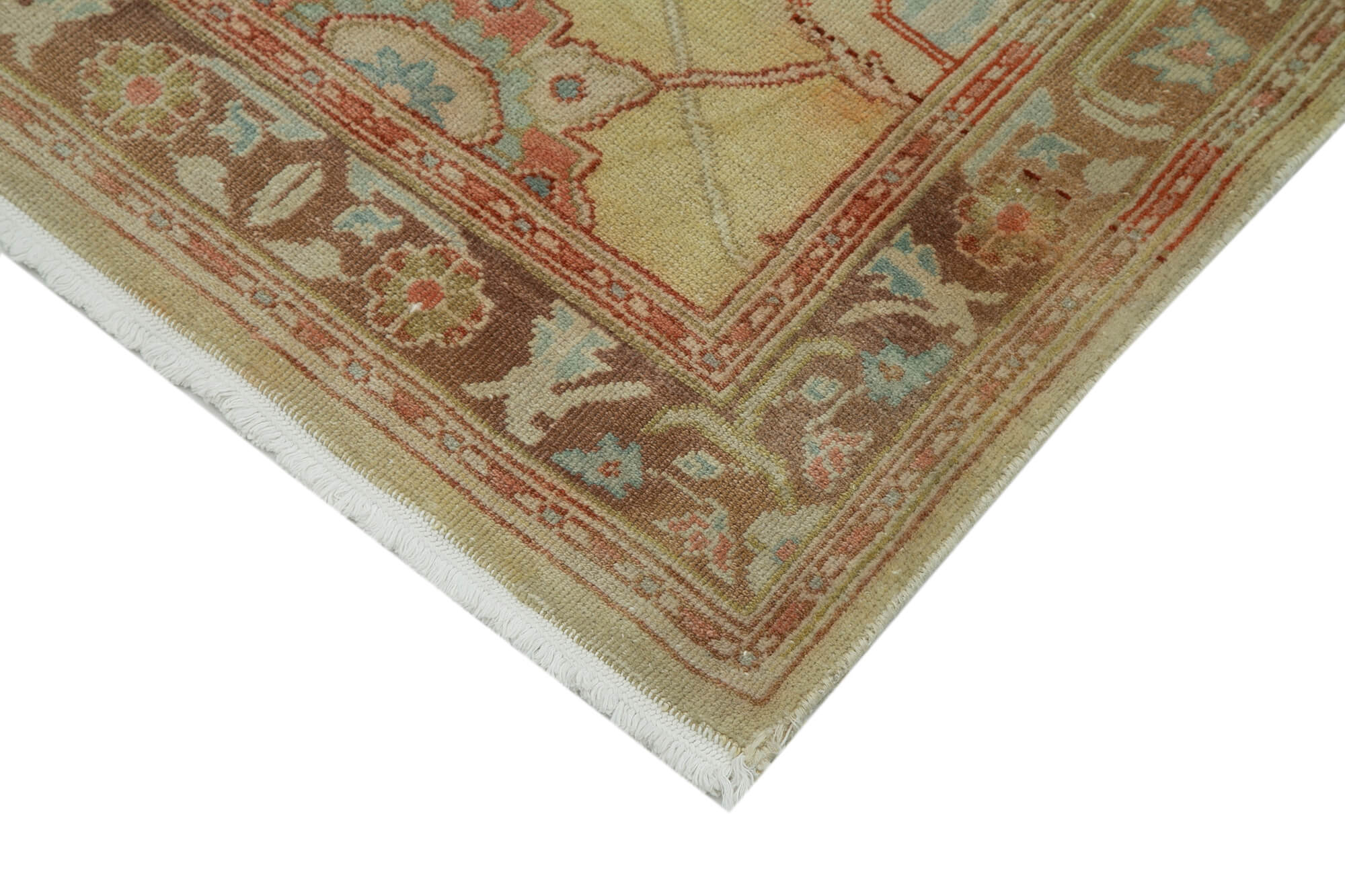 Sand Oushak Runner — 0.74 x 4.23