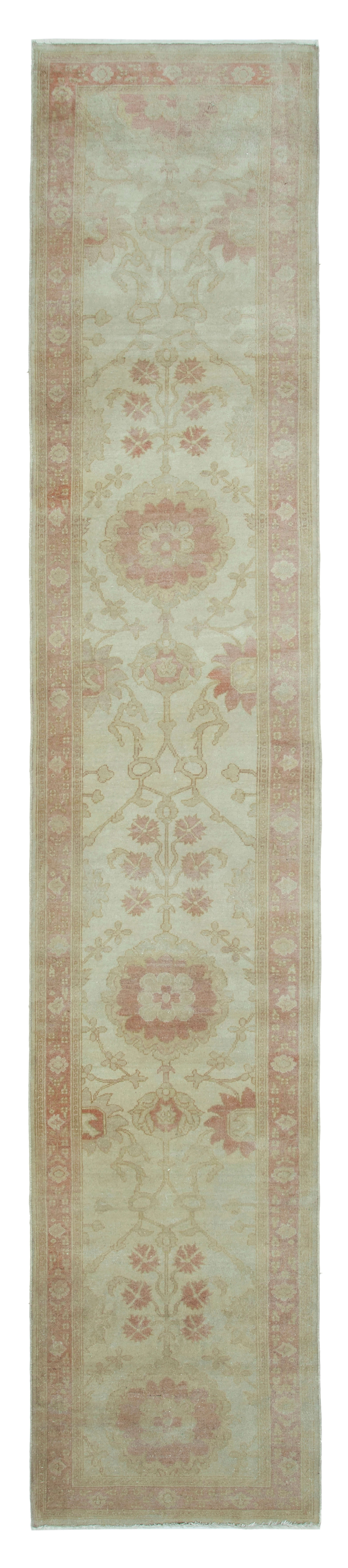 Champagne Oushak Runner — 0.80 x 4.14