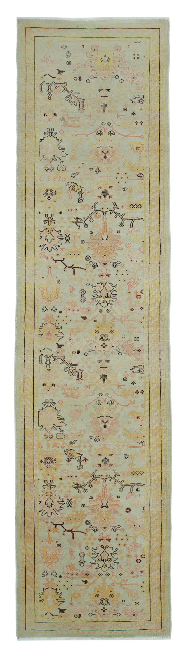 Alabaster Oushak Runner — 0.90 x 3.63