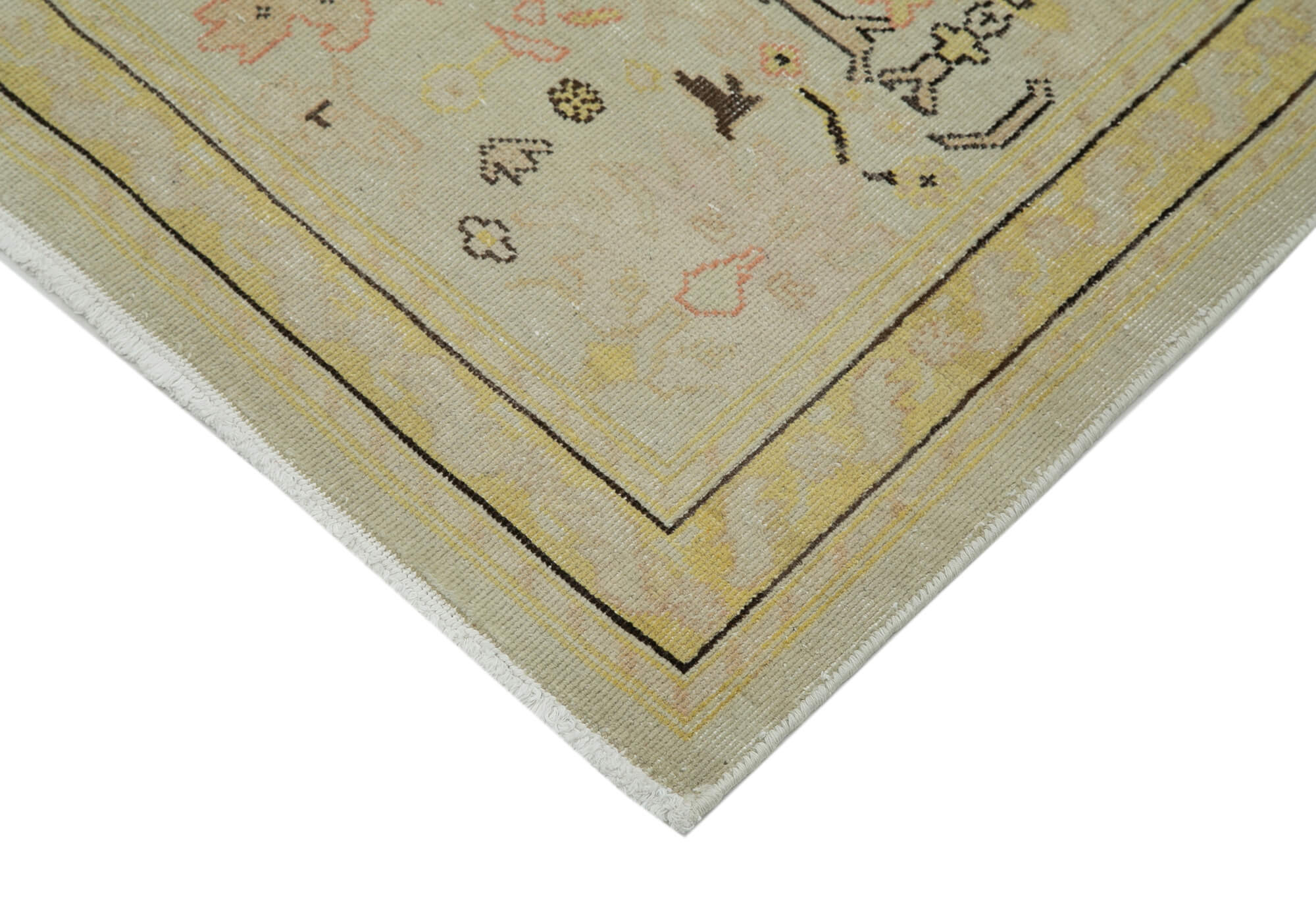 Alabaster Oushak Runner — 0.90 x 3.63